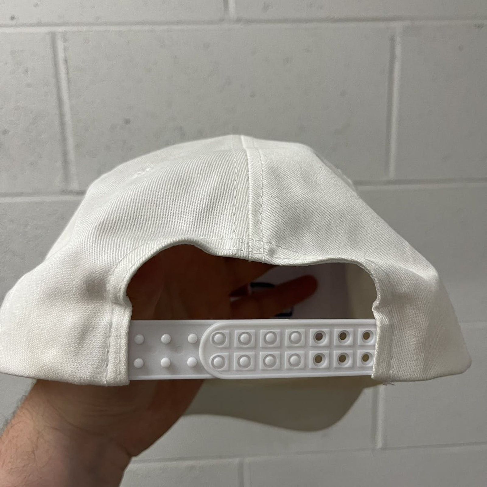 Vintage Vintage 1990’s Manufacturing Snapback Hat O/S White Size ONE SIZE - 8 Thumbnail
