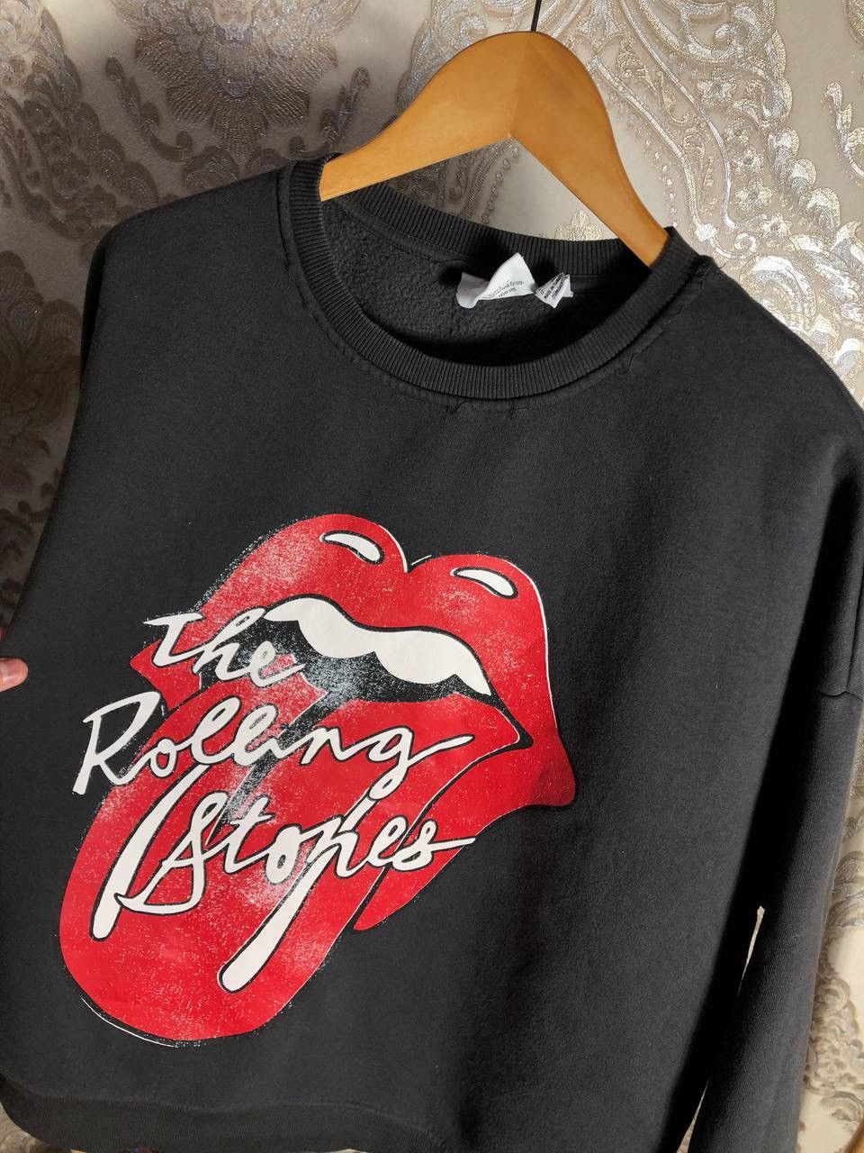 Band Tees × Vintage VERY RARE THE ROLLING STONES BIG LOGO SWEATSHIRT Y2K 90s SK8 Size US XL / EU 56 / 4 - 2 Thumbnail