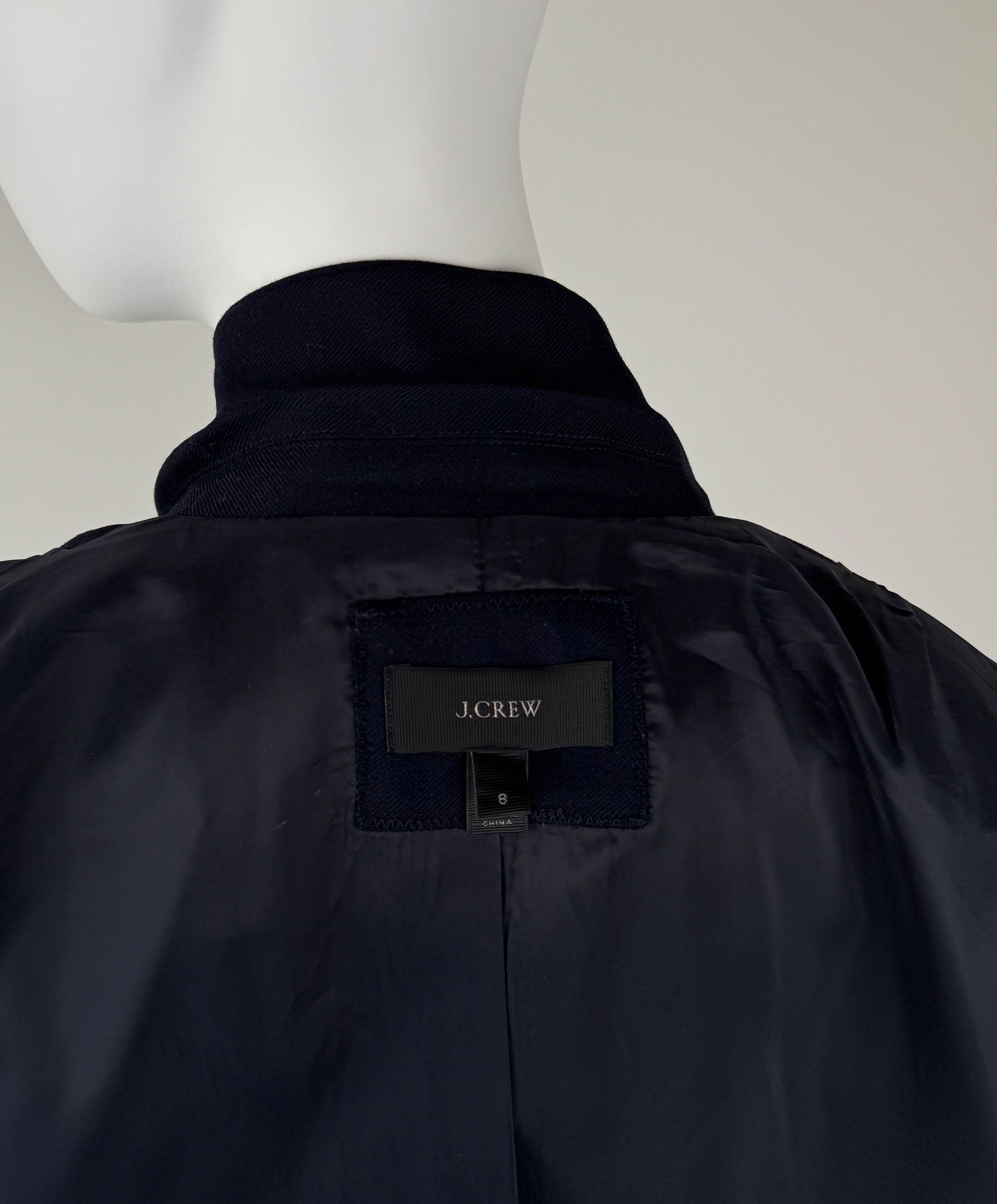 J.Crew J.Crew Blazer Tailored Office Jacket Wool Flannel Navy Blue Size M / US 6-8 / IT 42-44 - 4 Thumbnail