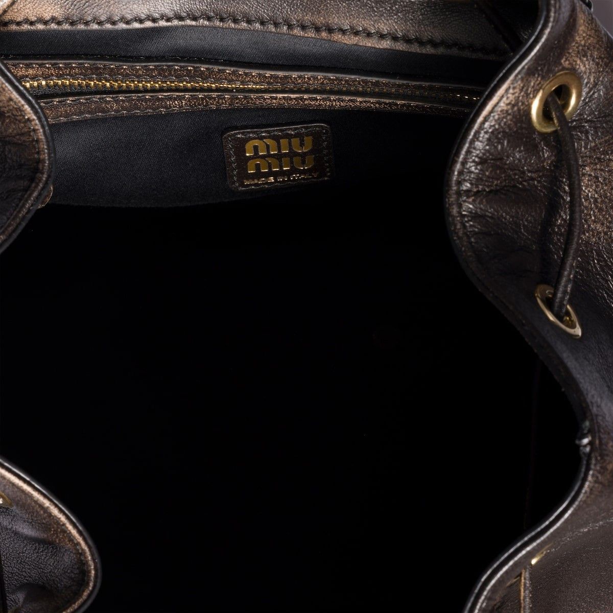 Miu Miu MIU MIU $4200 Coffee Large Backpack New & Authentic Size ONE SIZE - 4 Thumbnail