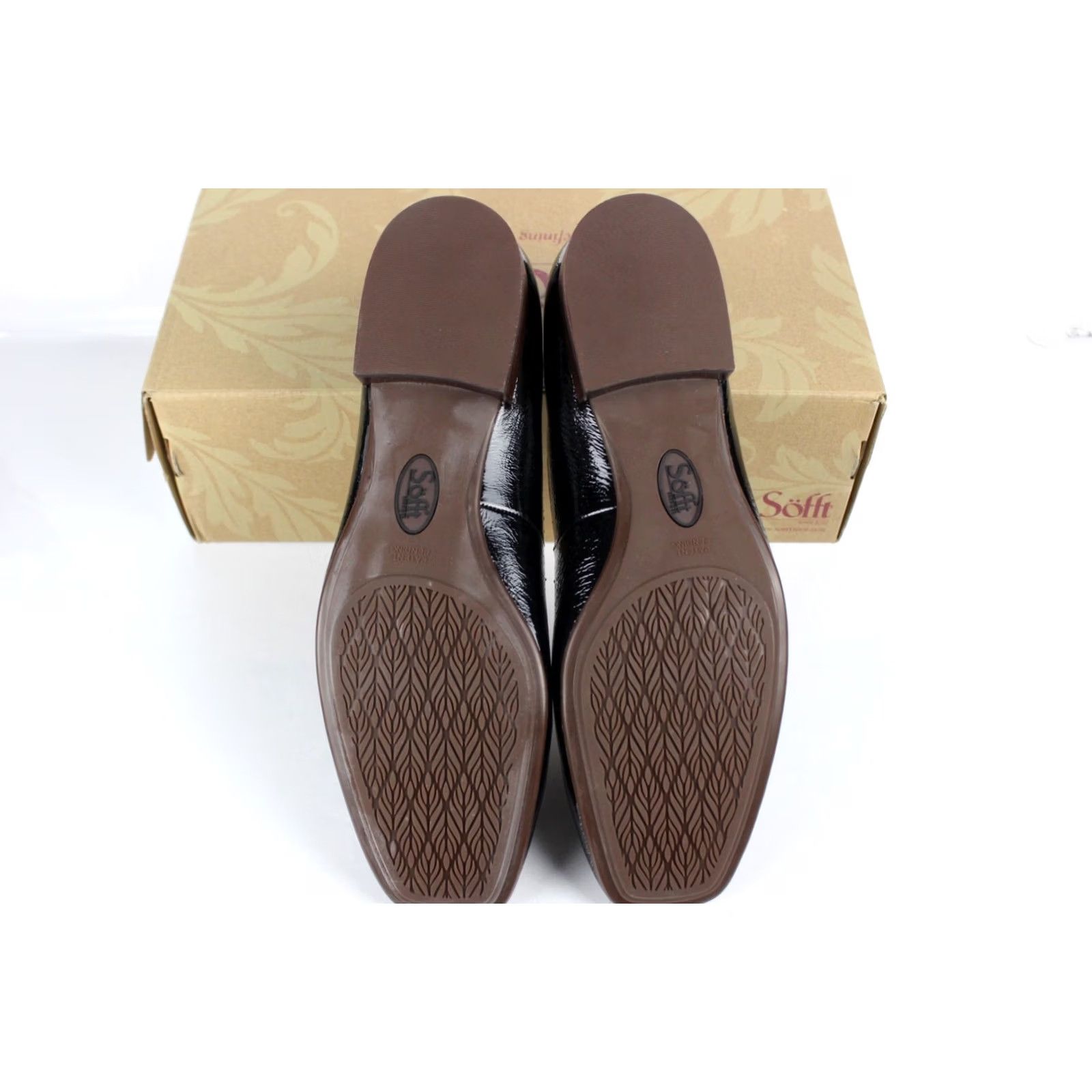 Vintage Sofft Eldyn Black Patent Loafer Sofft Women's Eldyn Loafer Black Patent Size 9.5 M EU 41 Women's Shoes Flat Square Toe Slip On Size US 10 / IT 40 - 6 Thumbnail