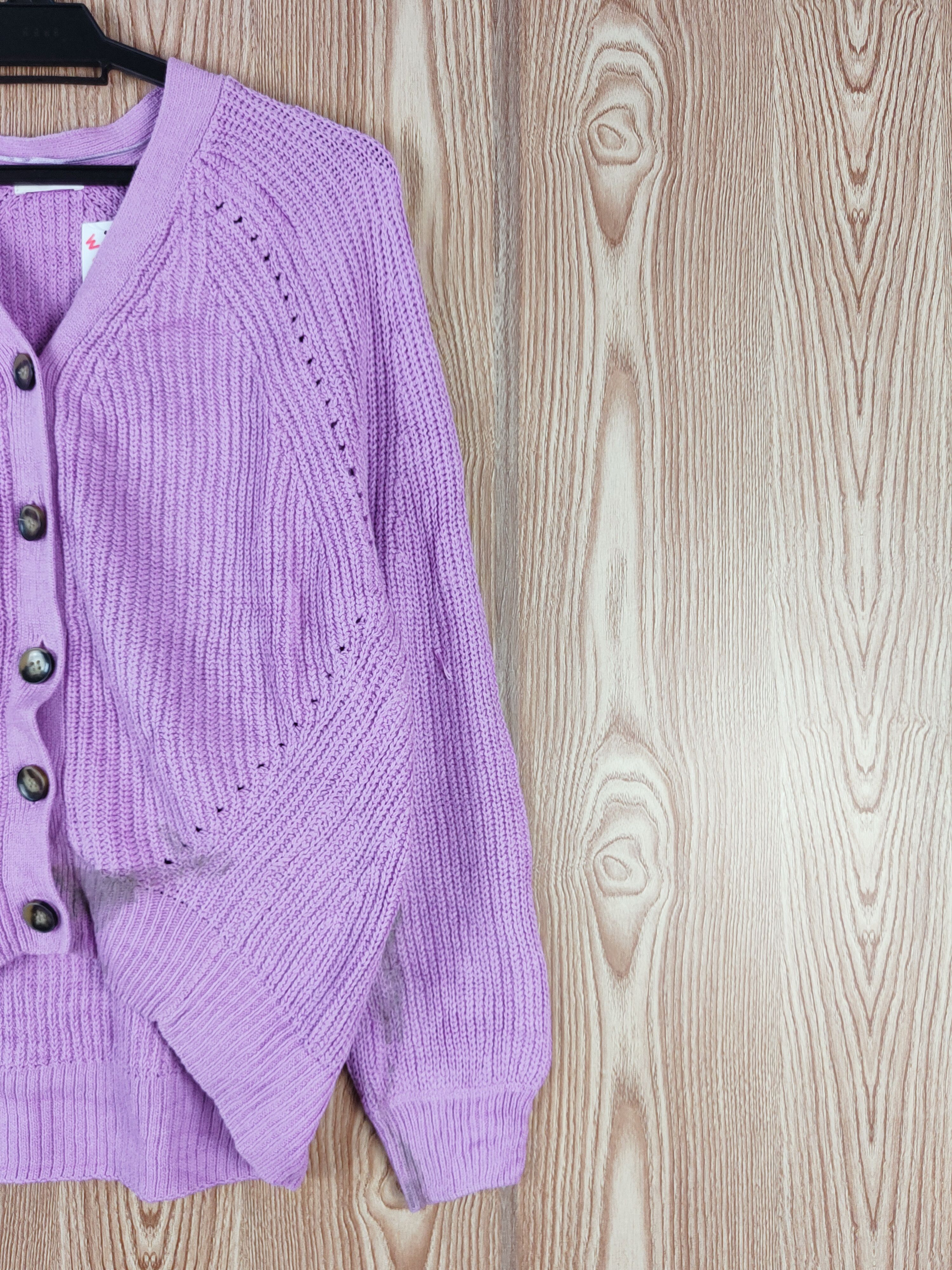 GU GU Purple Knitwear Cardigan #W551 Size S / US 4 / IT 40 - 5 Thumbnail