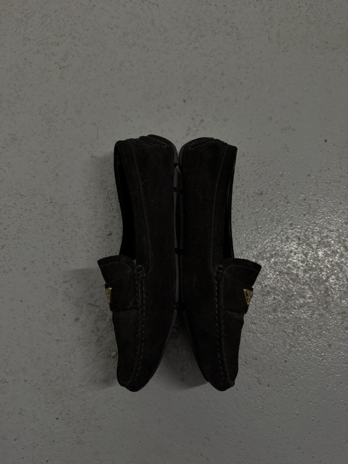Prada Prada Suede Metal Logo Moccasins Size US 8 / IT 38 - 4 Thumbnail