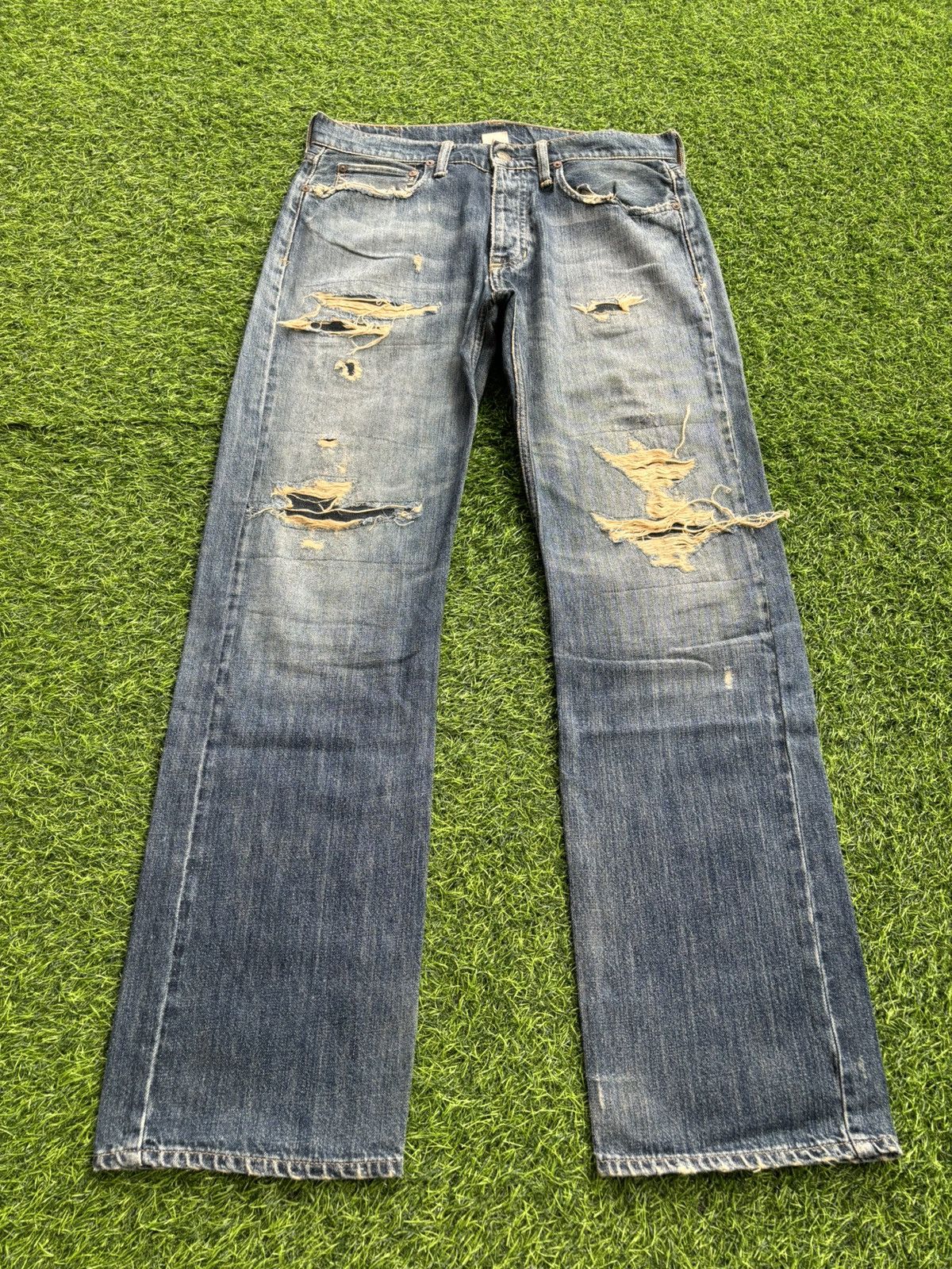 Polo Ralph Lauren Distressed Denim Polo Ralph Lauren Jeans Size US 32 / EU 48 - 1 Thumbnail