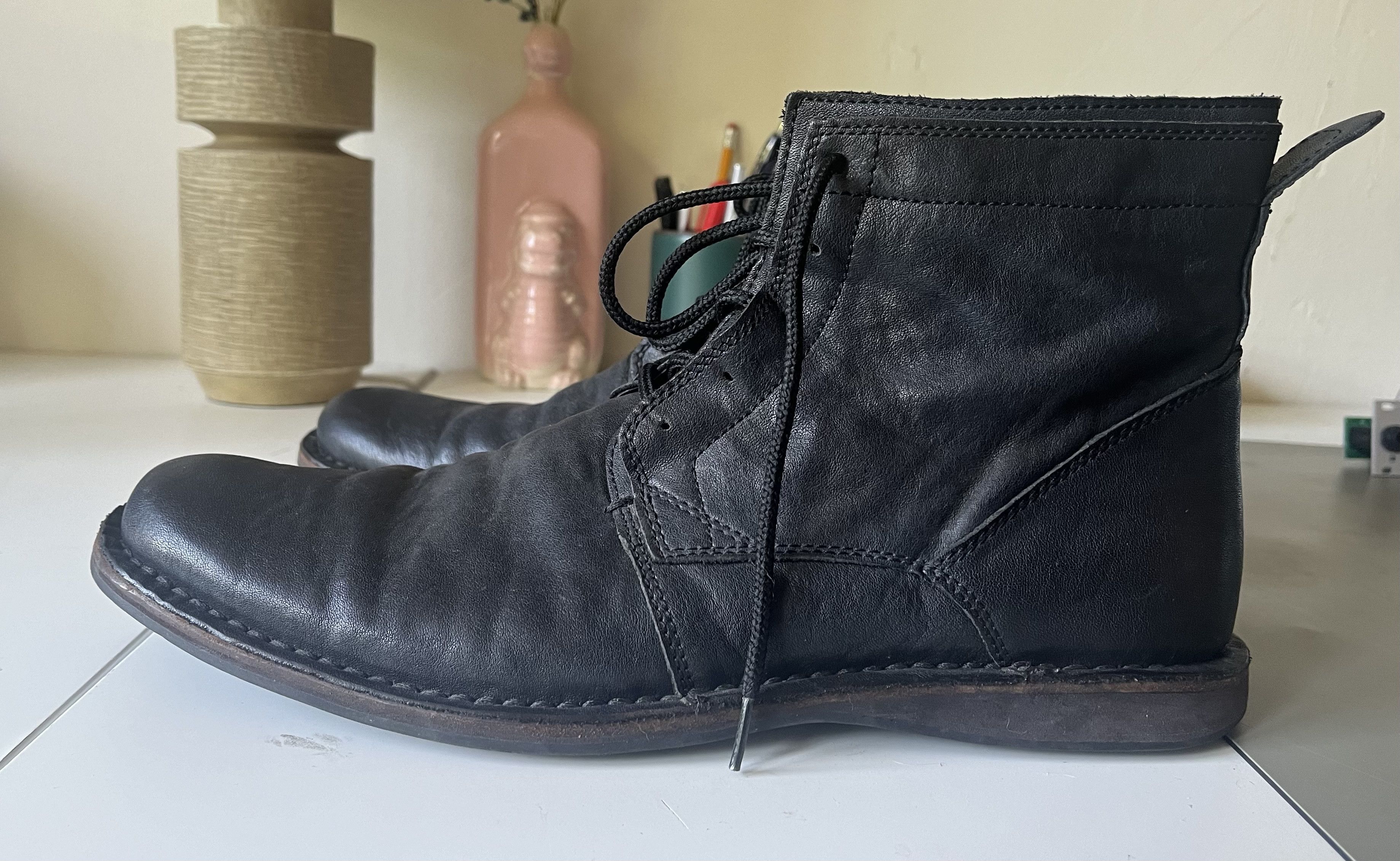 John Varvatos john varvatos black leather boots Size US 10.5 / EU 43-44 - 3 Thumbnail