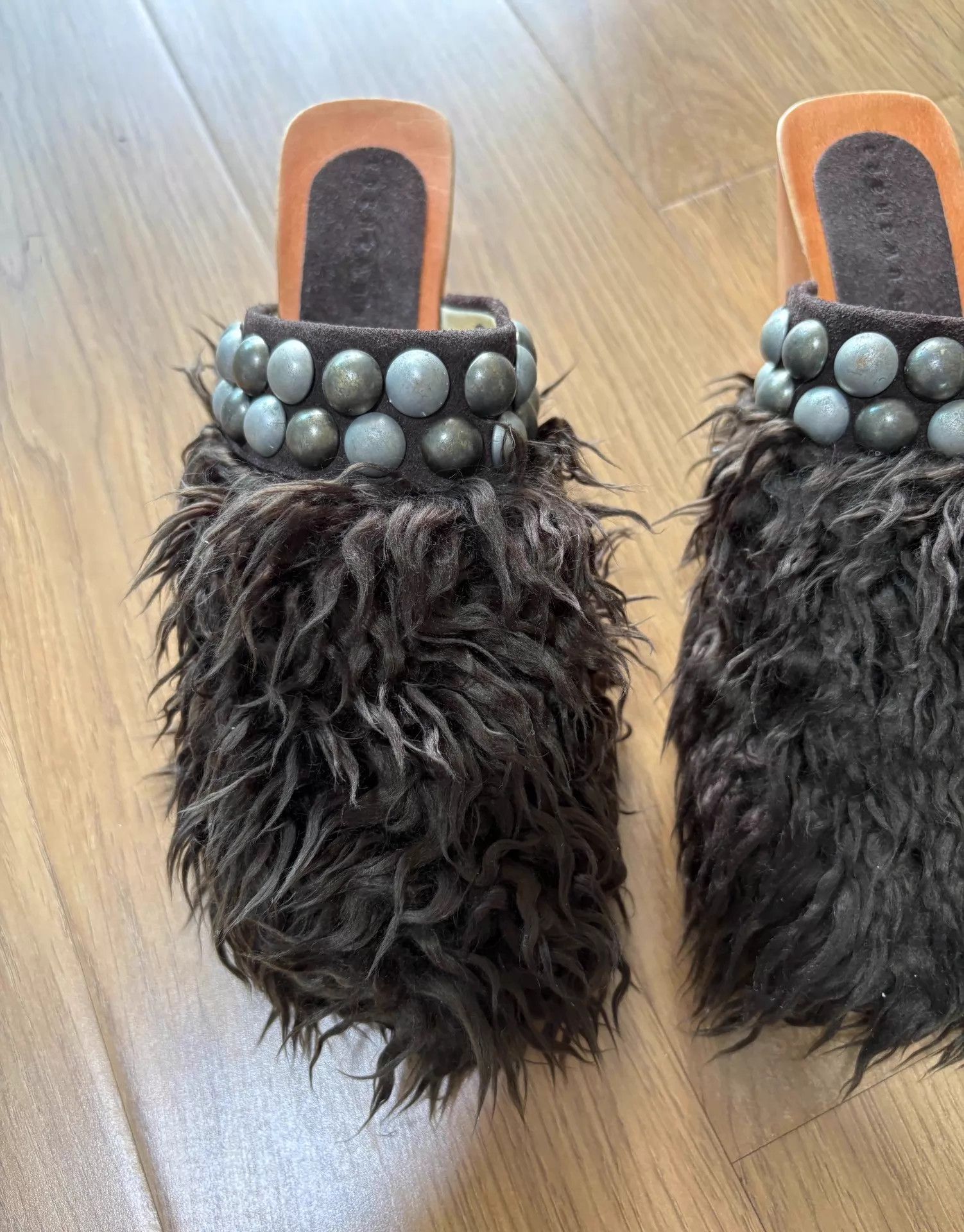 Sunao Kuwahara sunao kuwahara vintage studs fur shoes size S 230-240 Size US 6 / IT 36 - 2 Thumbnail