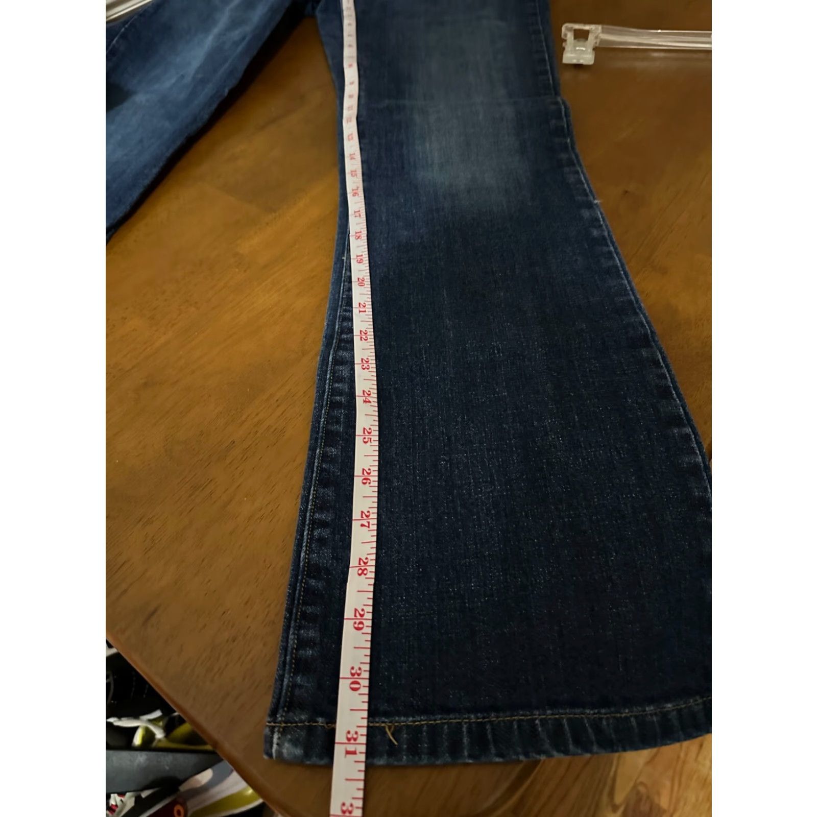 Levi's Levi's 545 Women Jeans Bootcut Denim Blue Stretch Dark Wash Medium 8M Regular Full Length Size 30" / US 8 / IT 44 - 6 Thumbnail