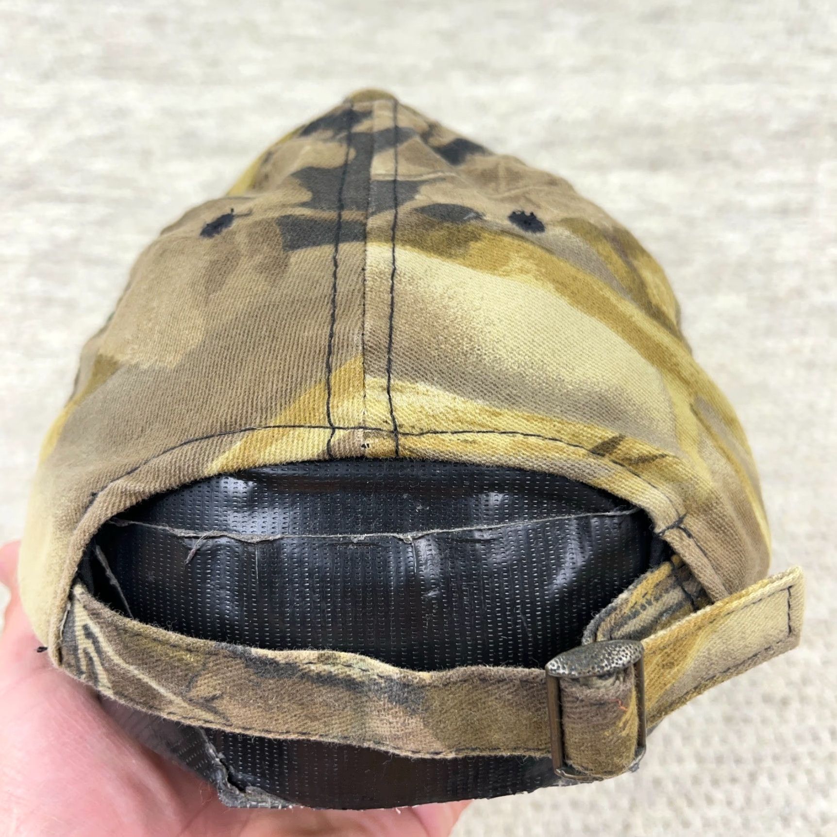 Vintage VINTAGE Ducks Unlimited Hat Cap Strap Back Camouflage Brown Men's Adult One Size Adjustable Outdoor USA 80s Retro Logo Hunting Nature Size ONE SIZE - 4 Thumbnail