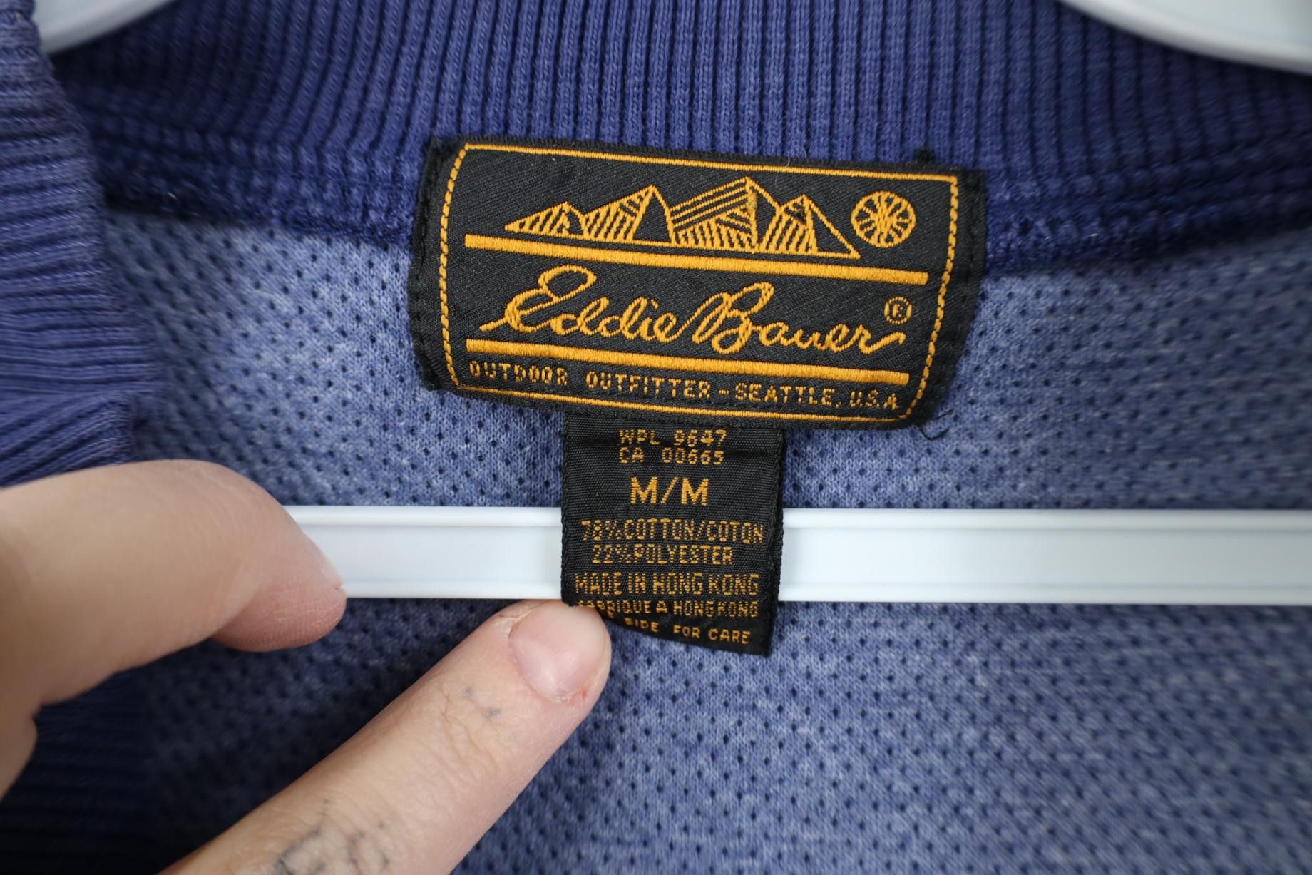 Eddie Bauer Vintage 90s Eddie Bauer 1/4 Zip Short Sleeve Sweatshirt Size US M / EU 48-50 / 2 - 12 Thumbnail