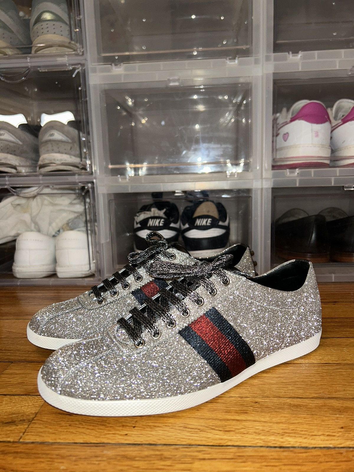 Gucci Gucci Bambi Web Sneakers Size 10 Size US 10 / EU 43 - 1 Thumbnail
