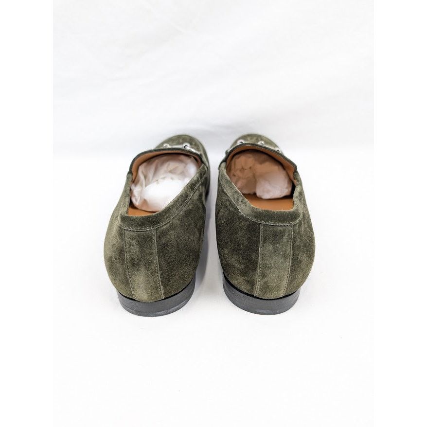 Gucci o1rshd1 Luxury Suede Loafers in Violet Green Size US 9 / EU 42 - 17 Thumbnail
