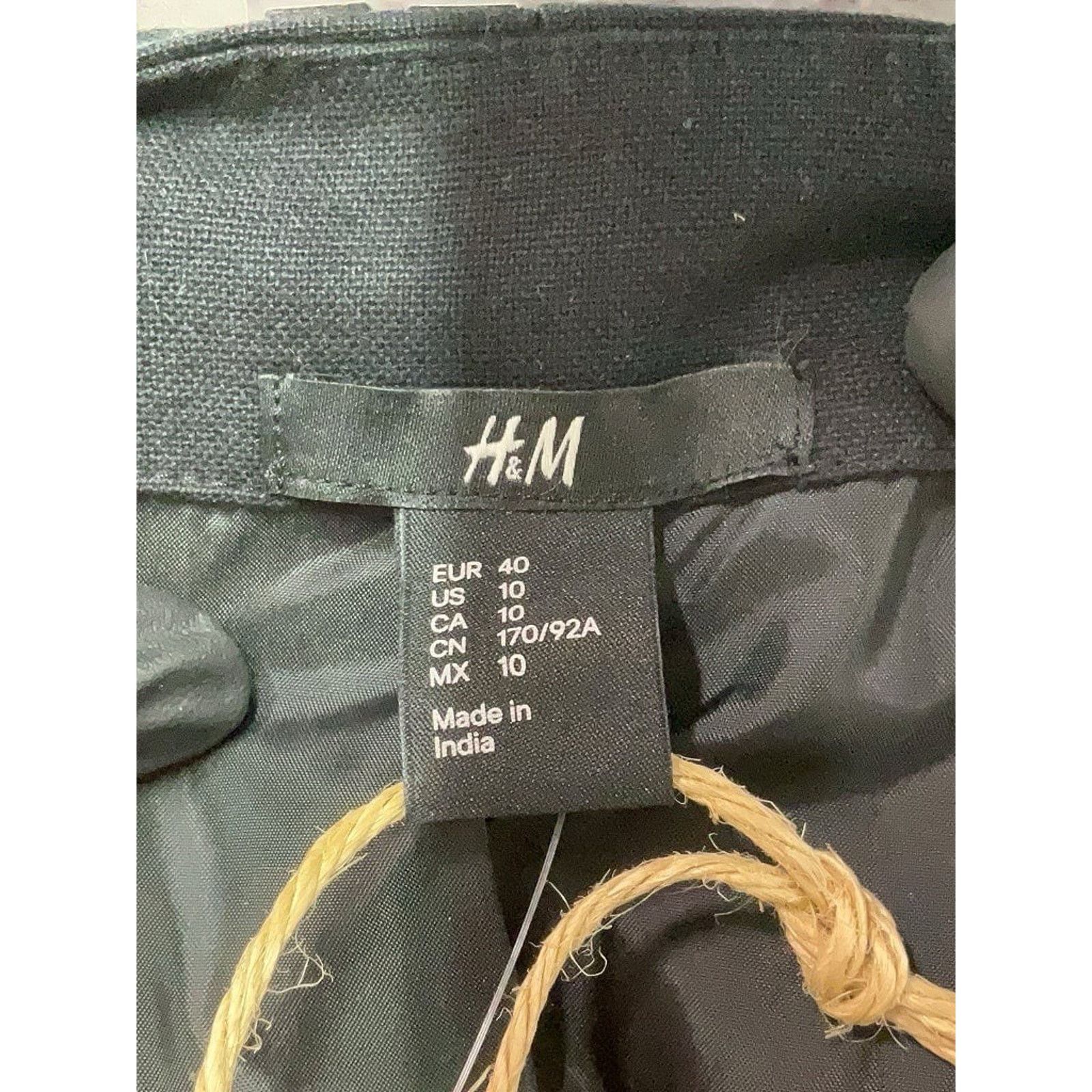 H&M NWT H&M Icons Black Silver Studded Rocker Vest 10 Size L / US 10 / IT 46 - 6 Thumbnail