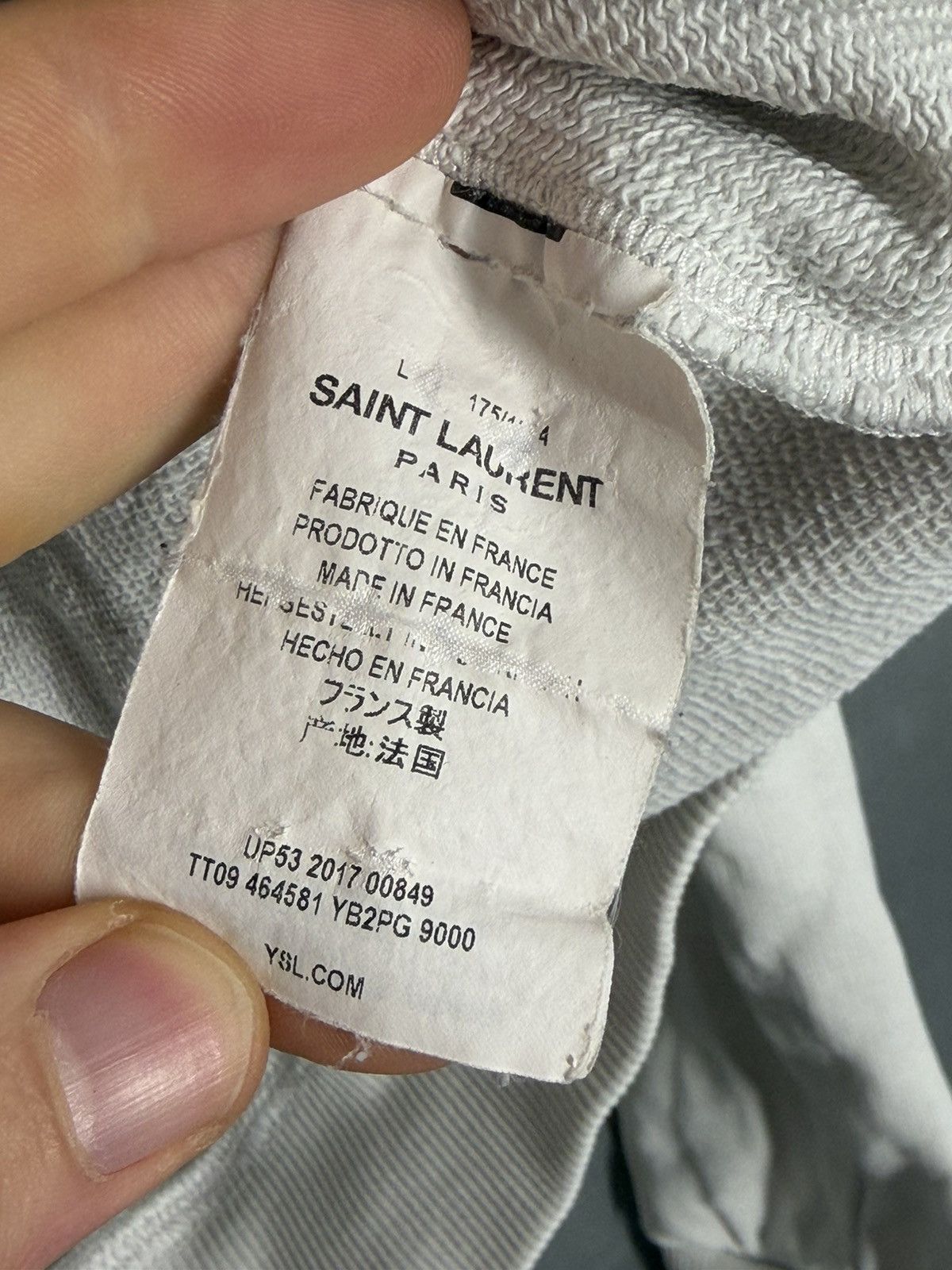 Saint Laurent Paris Saint Laurent Logo Hoodie Size US L / EU 52-54 / 3 - 9 Thumbnail
