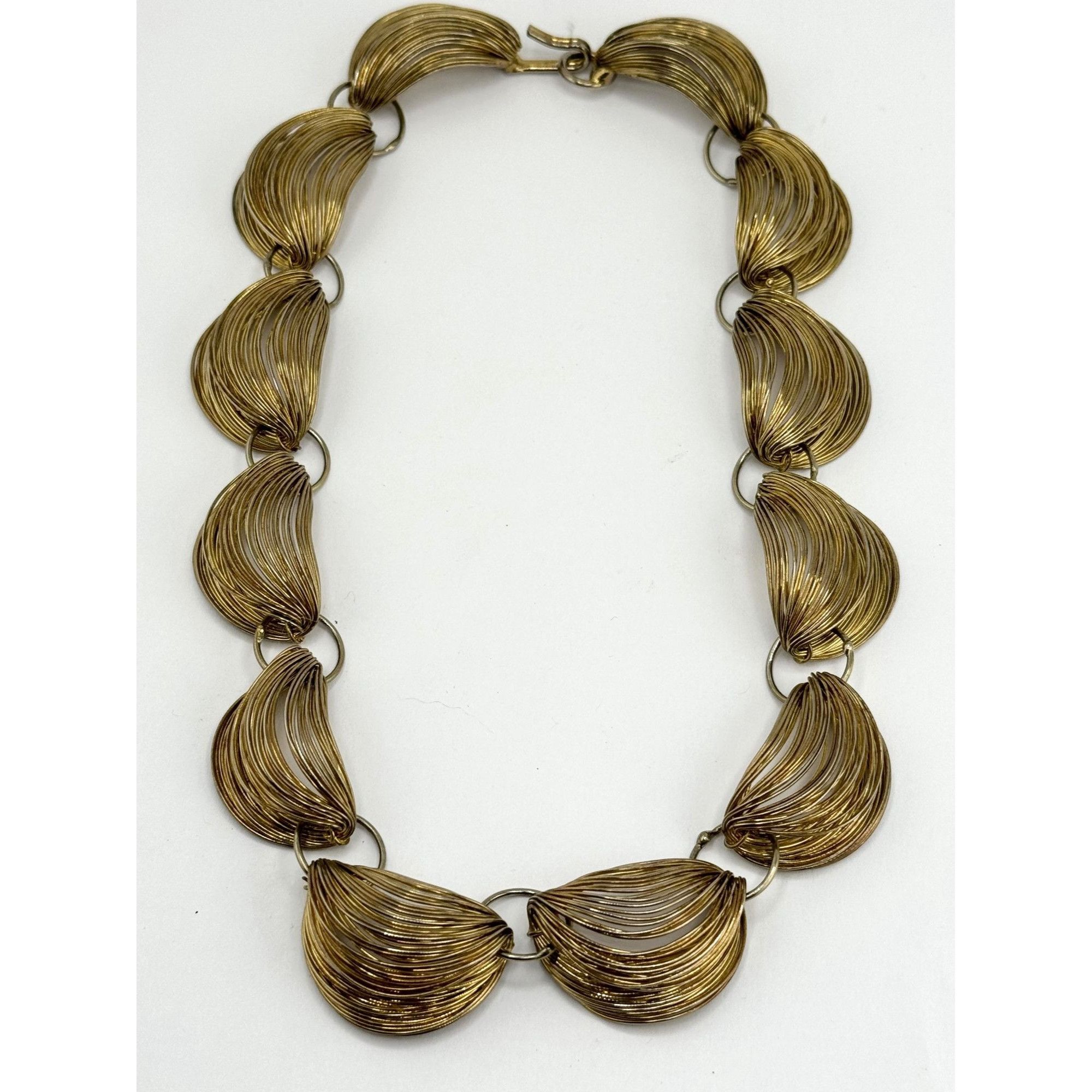 Vintage Vintage wire wrapped gold collar necklace Size ONE SIZE - 1 Thumbnail