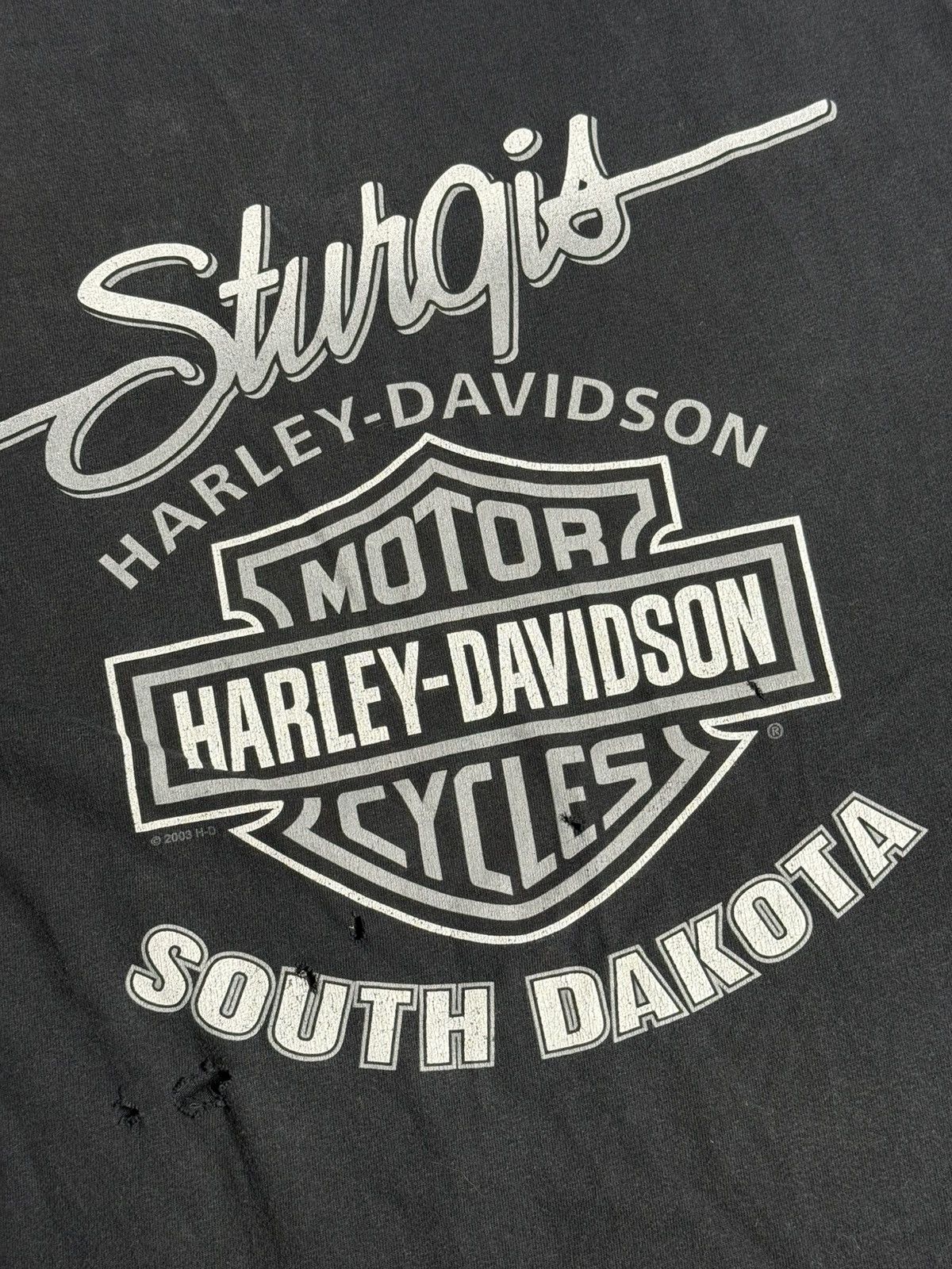 Harley Davidson VINTAGE Y2K Harley Davidson Sturgis Tee "Black" [ L ] Size US L / EU 52-54 / 3 - 6 Thumbnail