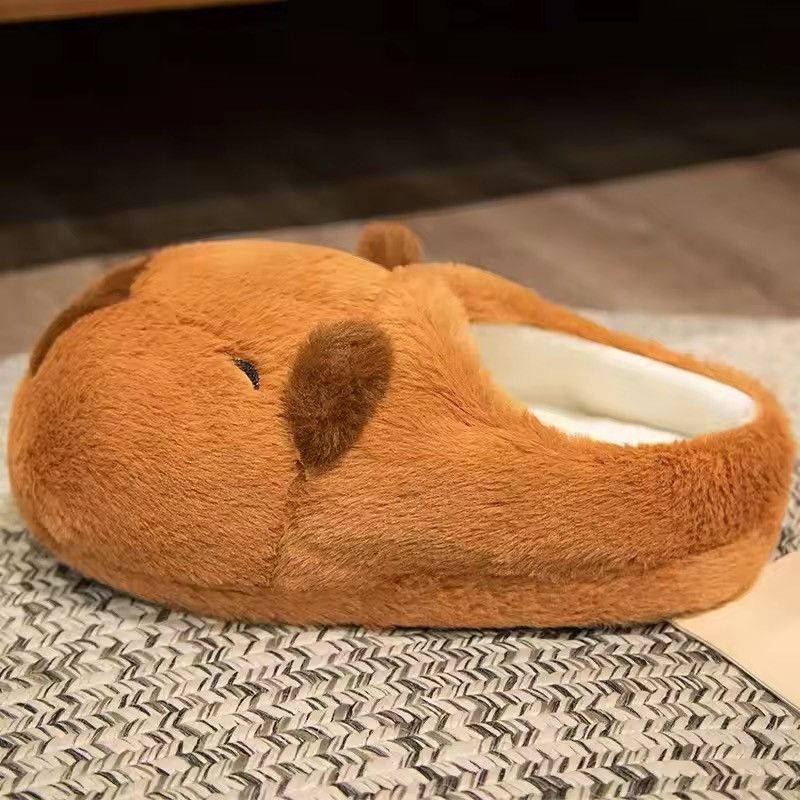Designer × Japanese Brand Kawaii Capybara Cotton Plush slippers Size US 9 / EU 42 - 5 Thumbnail