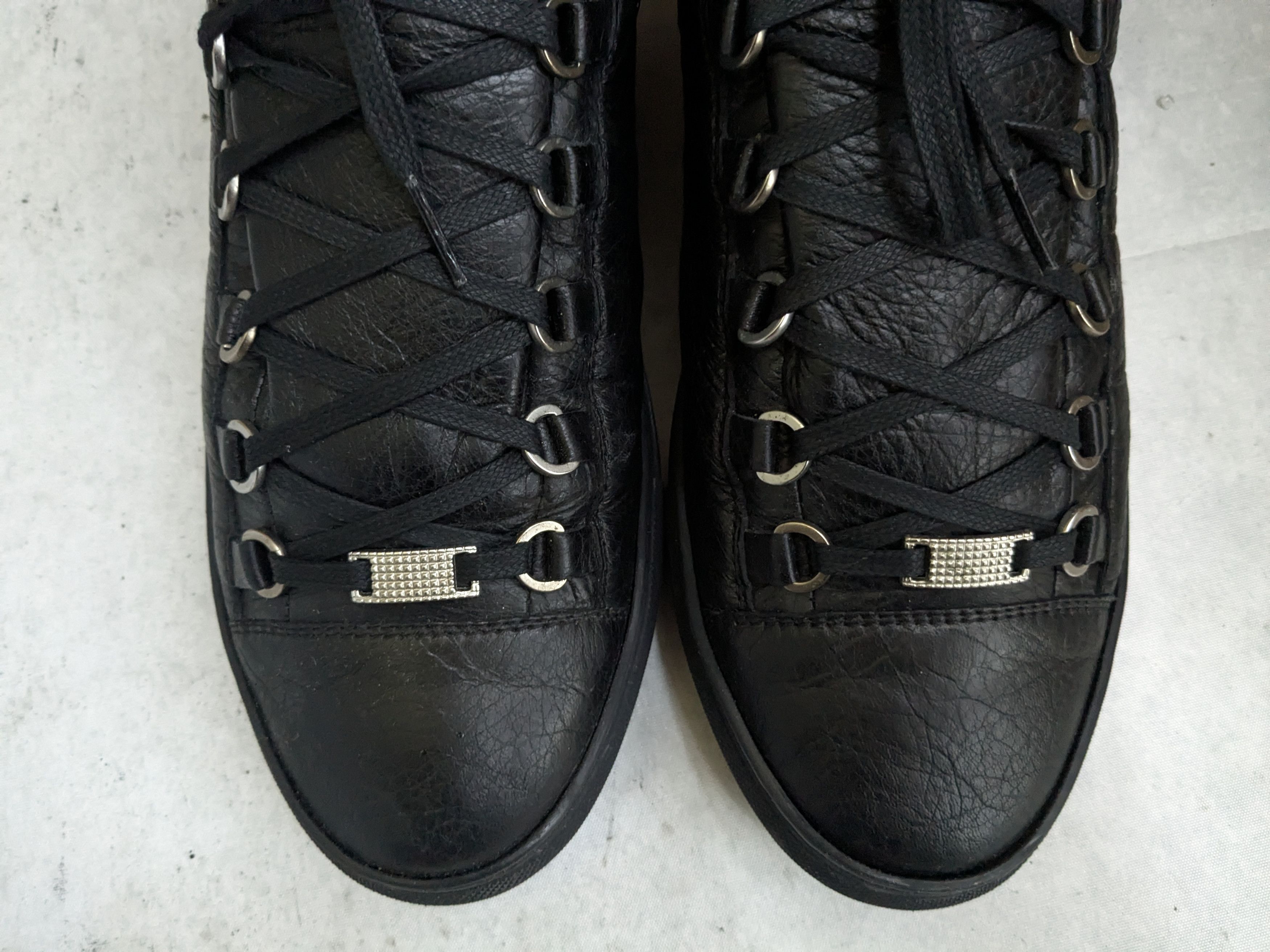 Balenciaga Balenciaga Arena Sneakers Black 10 Low Tops Leather Size US 10 / EU 43 - 3 Thumbnail