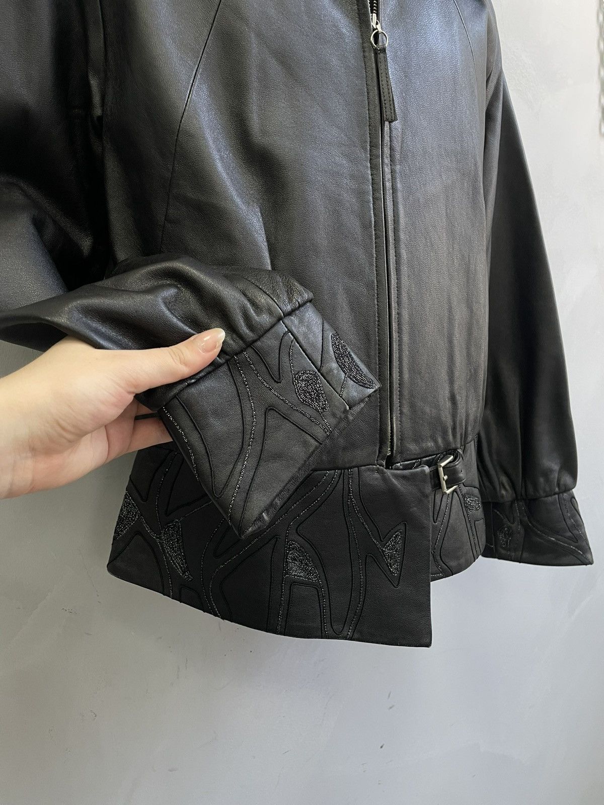 Japanese Brand 14th addiction black leather biker leather jacket gothic y2k Size US S / EU 44-46 / 1 - 5 Thumbnail