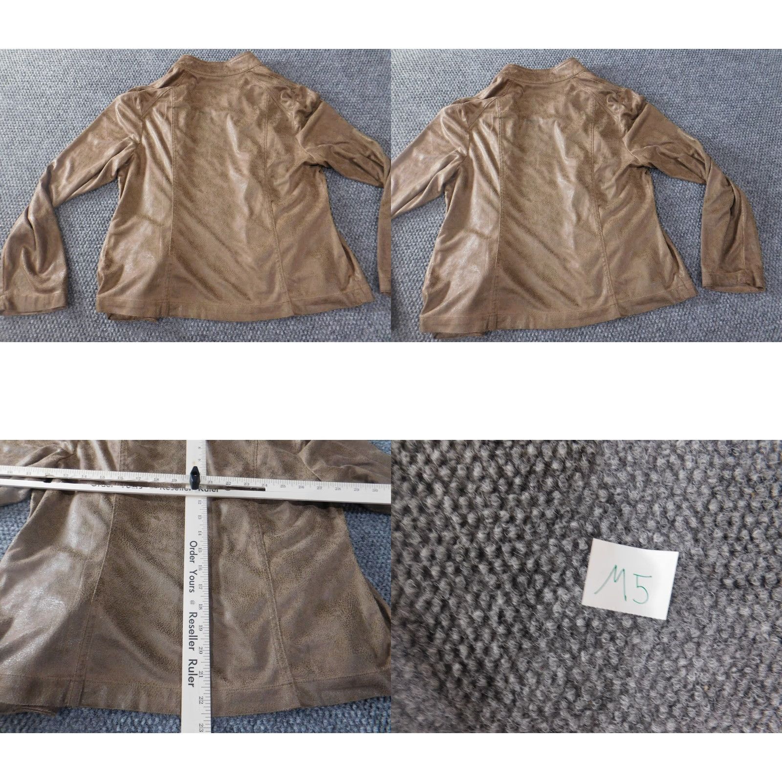 Vintage Chicos Jacket Womens Brown Open Casual Basic Jacket Long Sleeve Mid-Length Solid Pattern Fall Spring Designer Size XS / US 0-2 / IT 36-38 - 8 Thumbnail