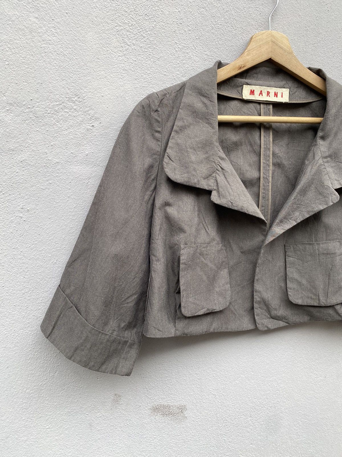Marni 💥Archived💥 MARNI 3D Pockets Cropped Jacket Size XS / US 0-2 / IT 36-38 - 5 Thumbnail