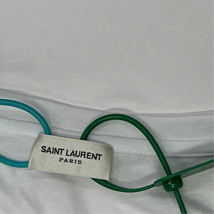 Saint Laurent Paris Saint Laurent Logo Print Short Sleeve T-Shirt-2507 Size US M / EU 48-50 / 2 - 6 Thumbnail