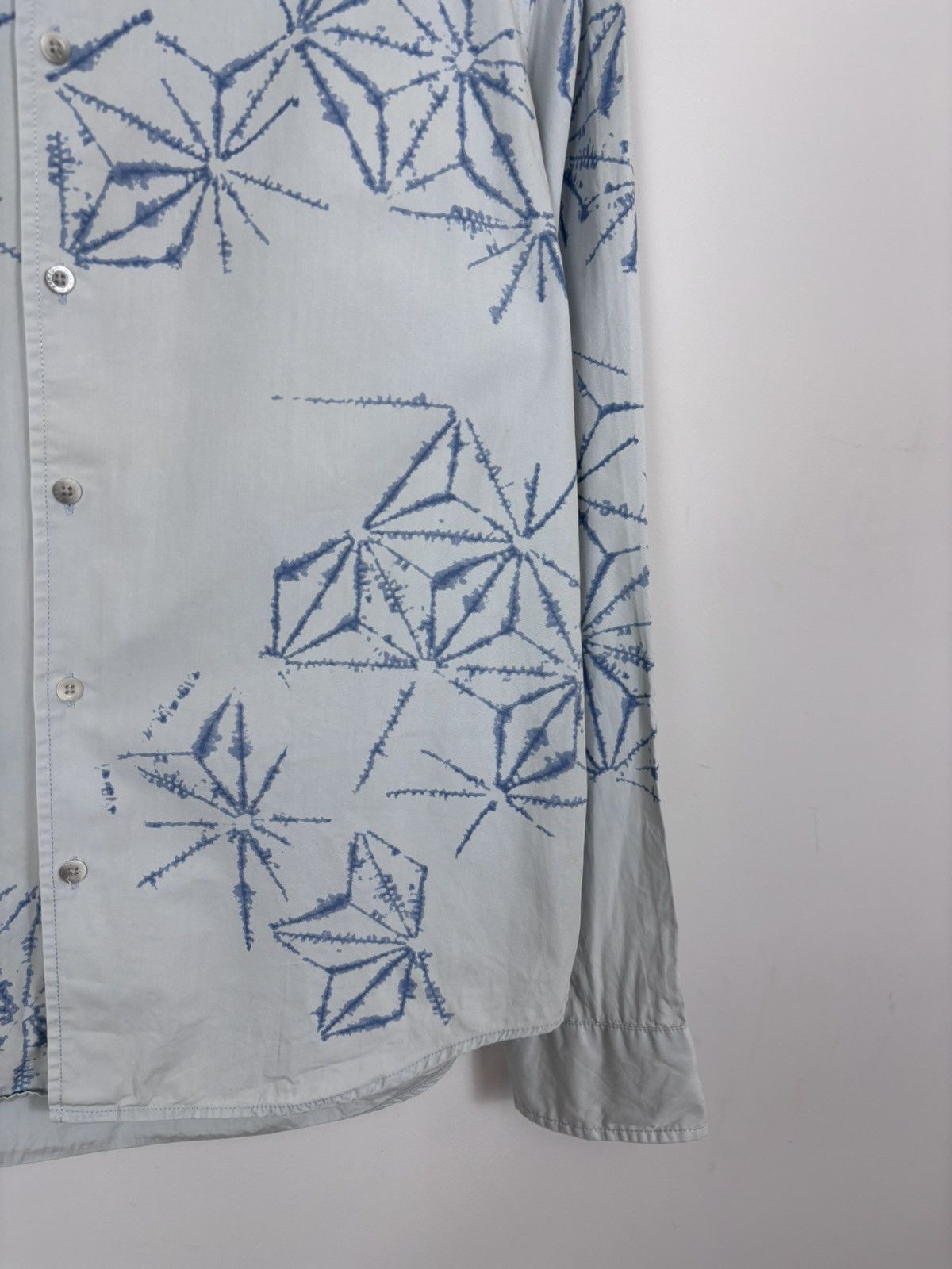 Kenzo Kenzo Homme Vintage Men’s Ice Web Print Long Sleeve Shirt Size US XL / EU 56 / 4 - 8 Thumbnail