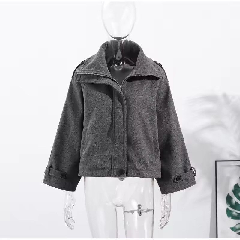 Japanese Brand Single Breasted Stand Collar Size S / US 4 / IT 40 - 2 Thumbnail