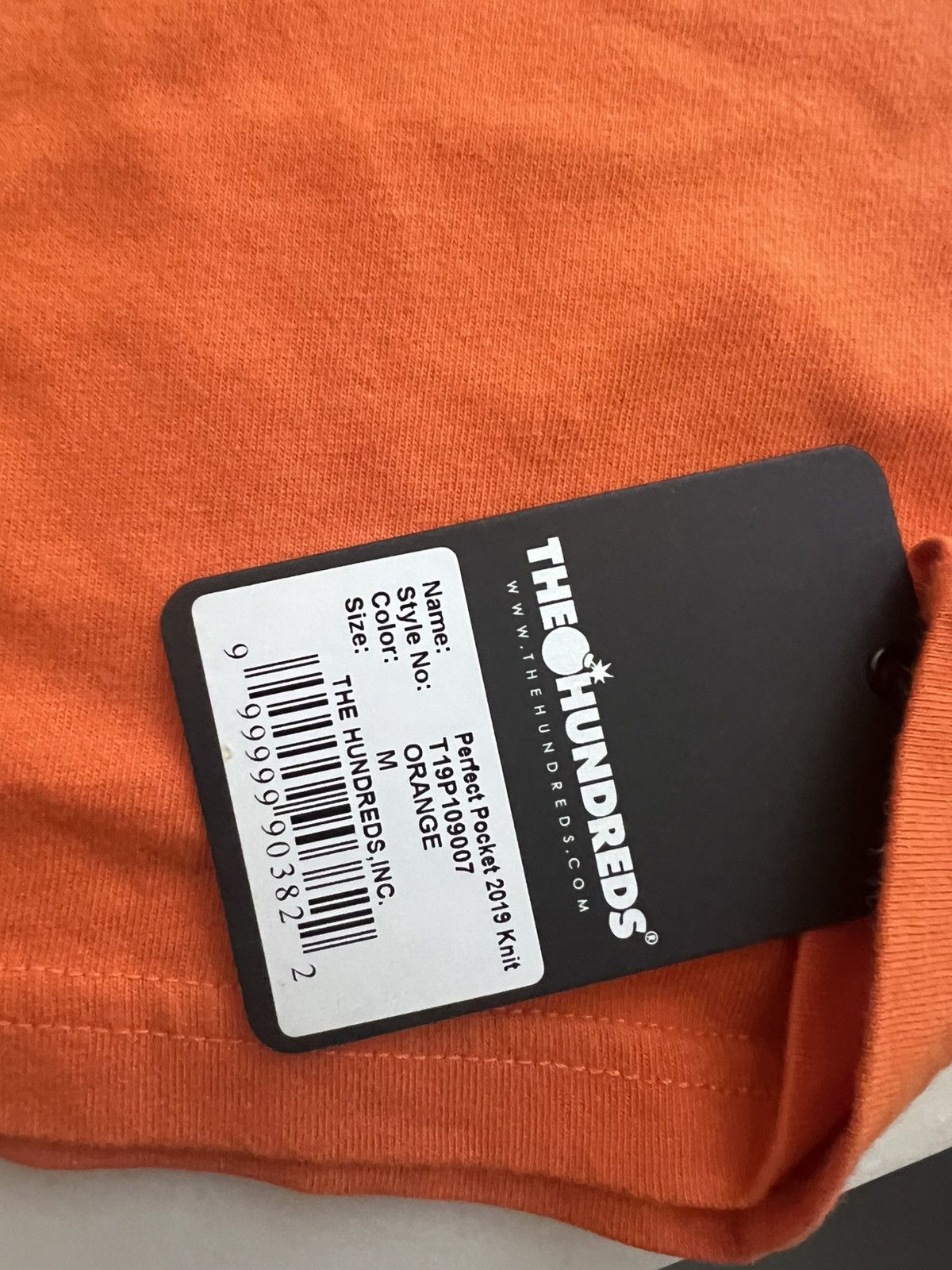 The Hundreds The Hundreds Mens Orange Perfect Pocket T-Shirt Size Medium Size US M / EU 48-50 / 2 - 3 Thumbnail