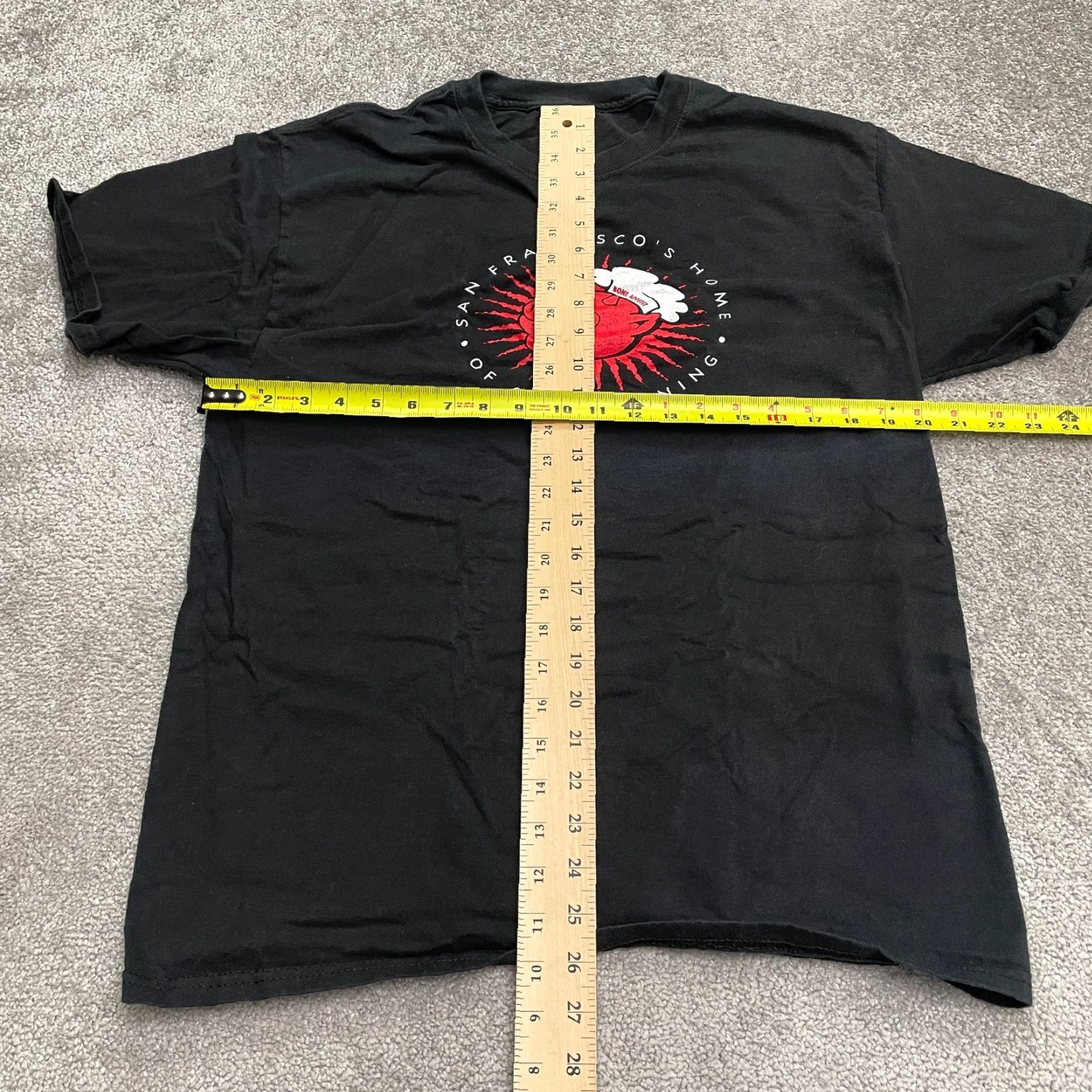 Hanes Hanes Beefy-T Graphic Tee Mens Large Black Crew Neck Short Sleeve Cotton T-Shirt Size US L / EU 52-54 / 3 - 7 Thumbnail