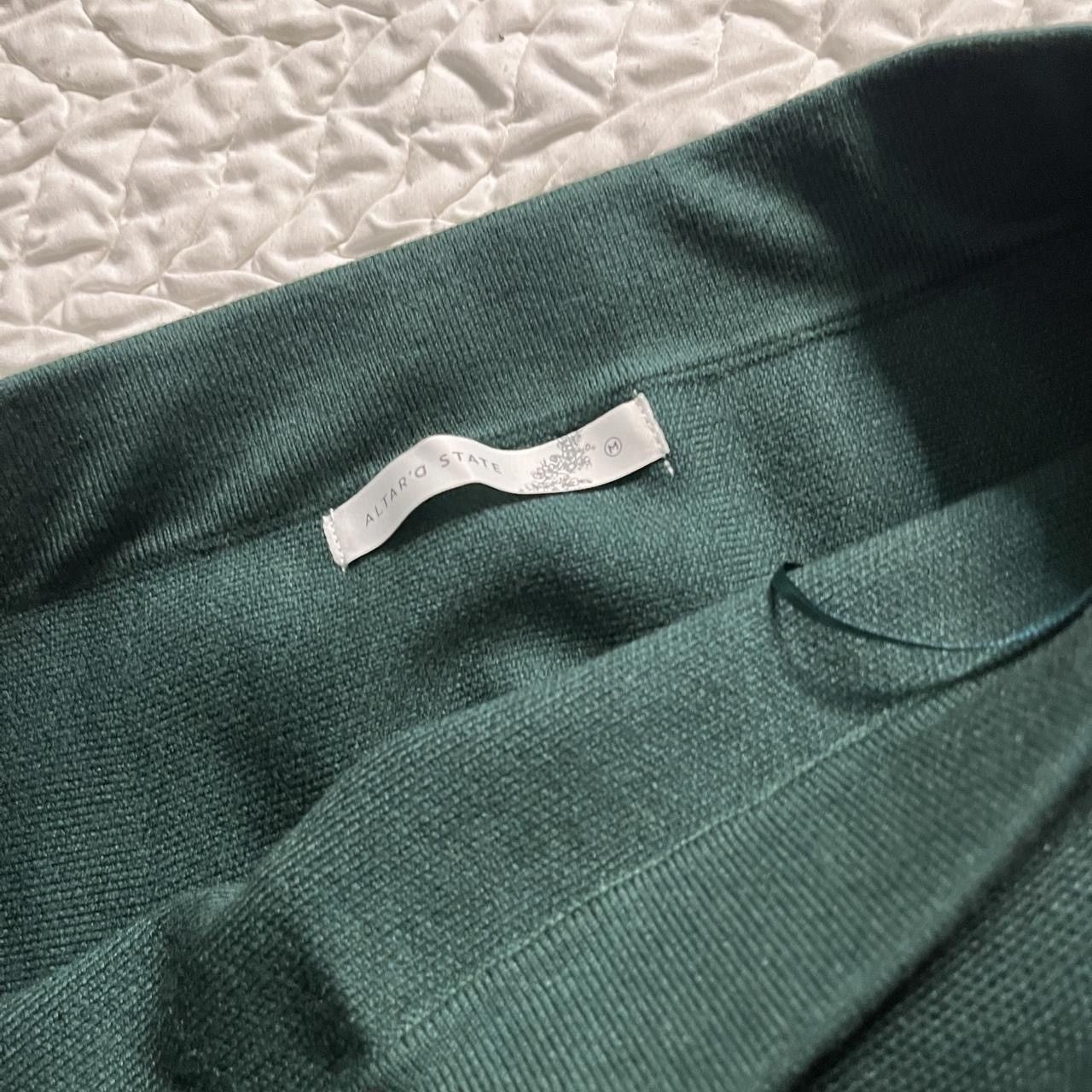 Other Altar'd State Kai Notch mini skirt dark green forest NWT Size 27" / US 4 / IT 40 - 2 Thumbnail