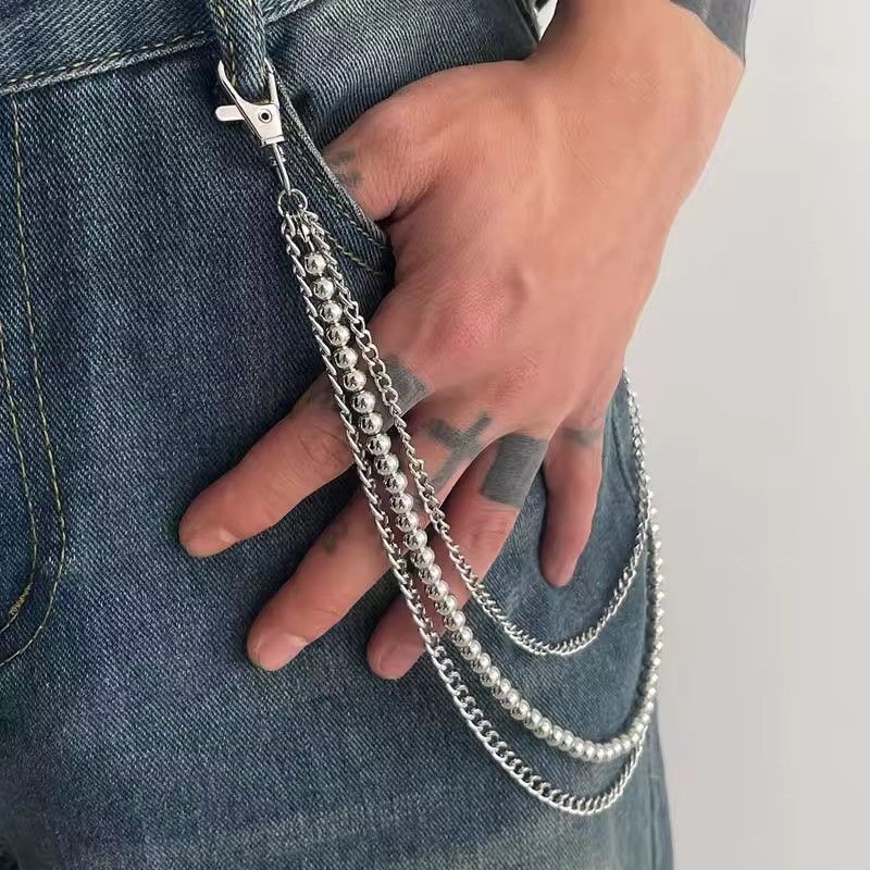 Other Punk Hip Hop beaded pants chain Size ONE SIZE - 2 Thumbnail
