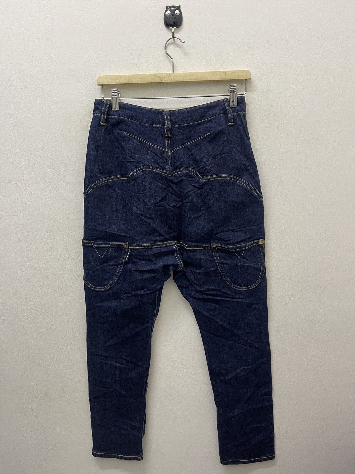 image of Issey Miyake High Waist Denim in Blue, Men's (Size 27)