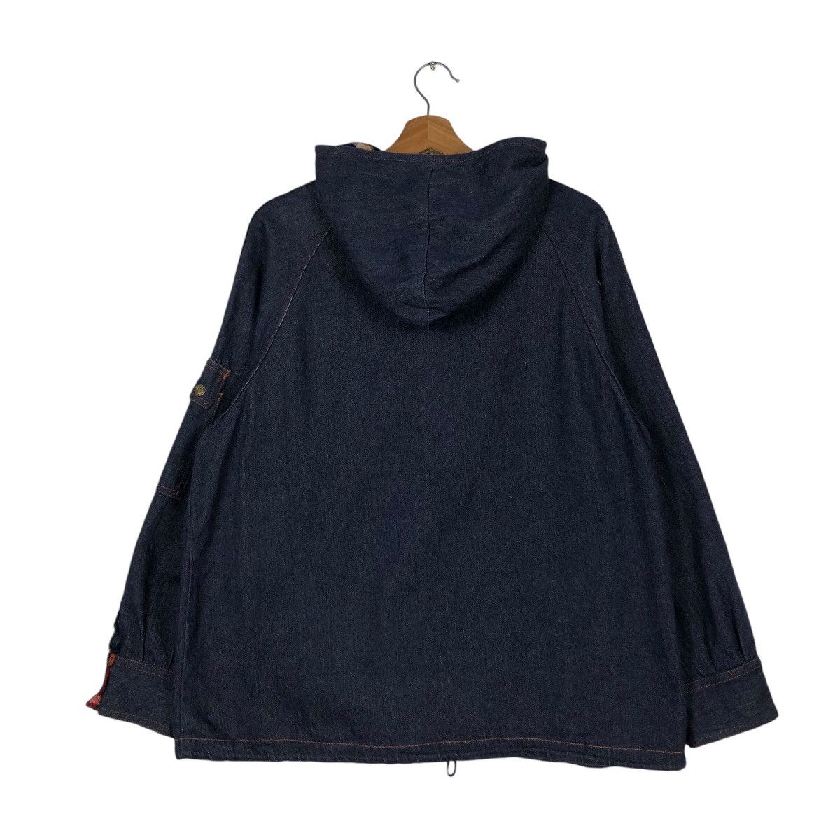Japanese Brand 📌Vintage Denim Jacket Biker Design Valley Co Hoodie Size US M / EU 48-50 / 2 - 9 Thumbnail