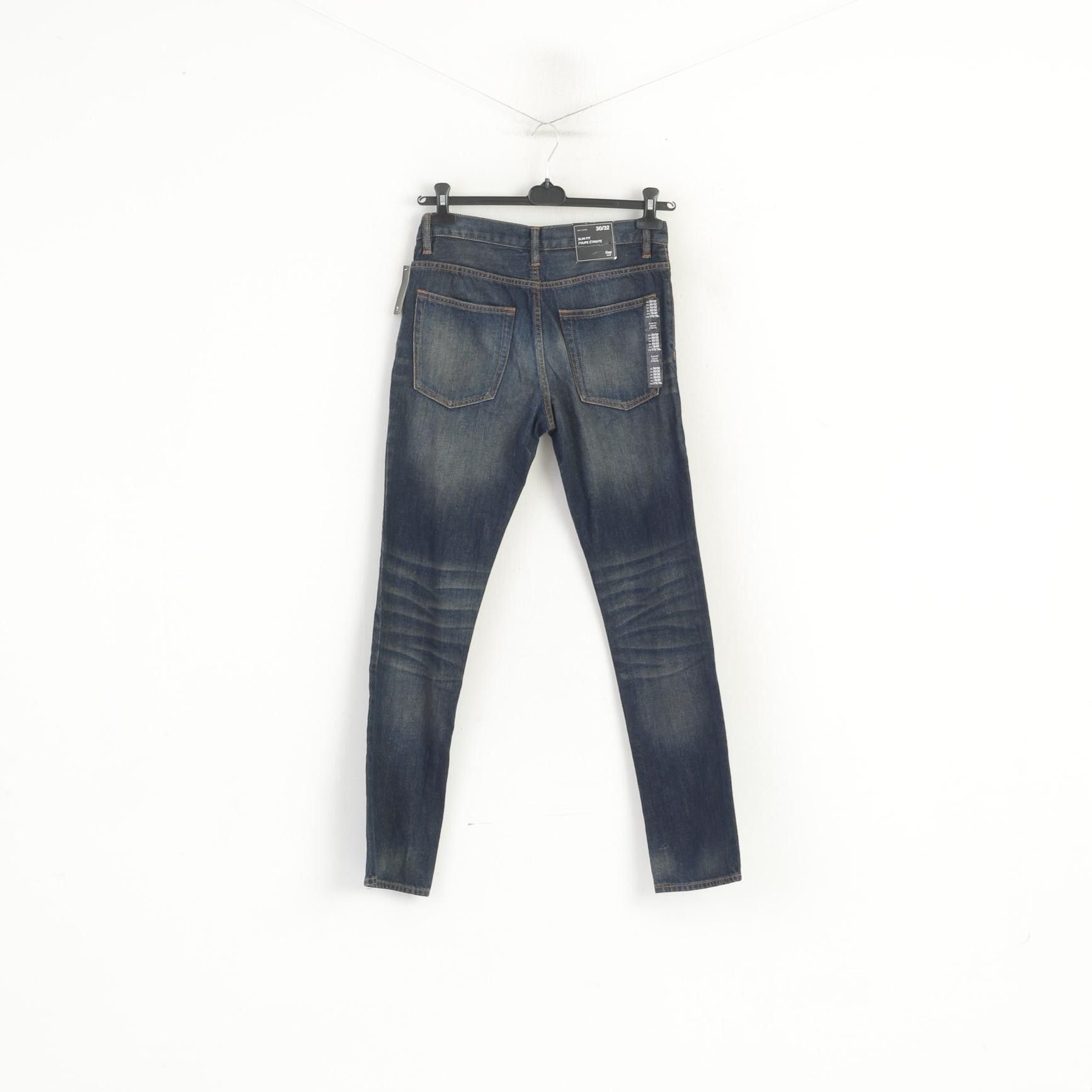 Gap New GAP Women 30 Jeans Trousers Navy Cotton 6203 Size 30" / US 8 / IT 44 - 7 Thumbnail