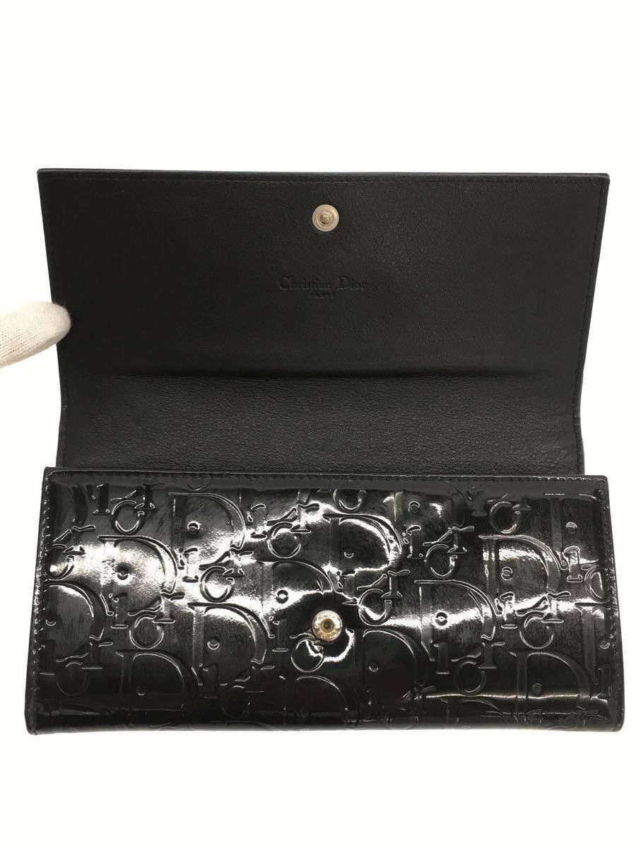 Dior Dior Enamel Long Wallet Black Size ONE SIZE - 4 Thumbnail