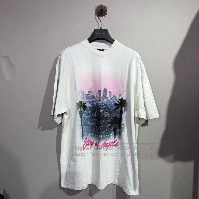 Balenciaga Balenciaga Los Angeles Night Skyline Short Sleeve Size US M / EU 48-50 / 2 - 1 Thumbnail