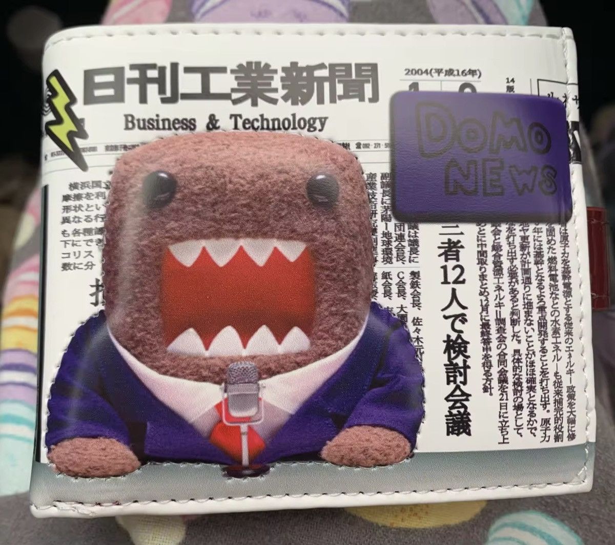 Japanese Brand × Toy Machine Kawaii Domo Kun Wallet Size ONE SIZE - 6 Thumbnail