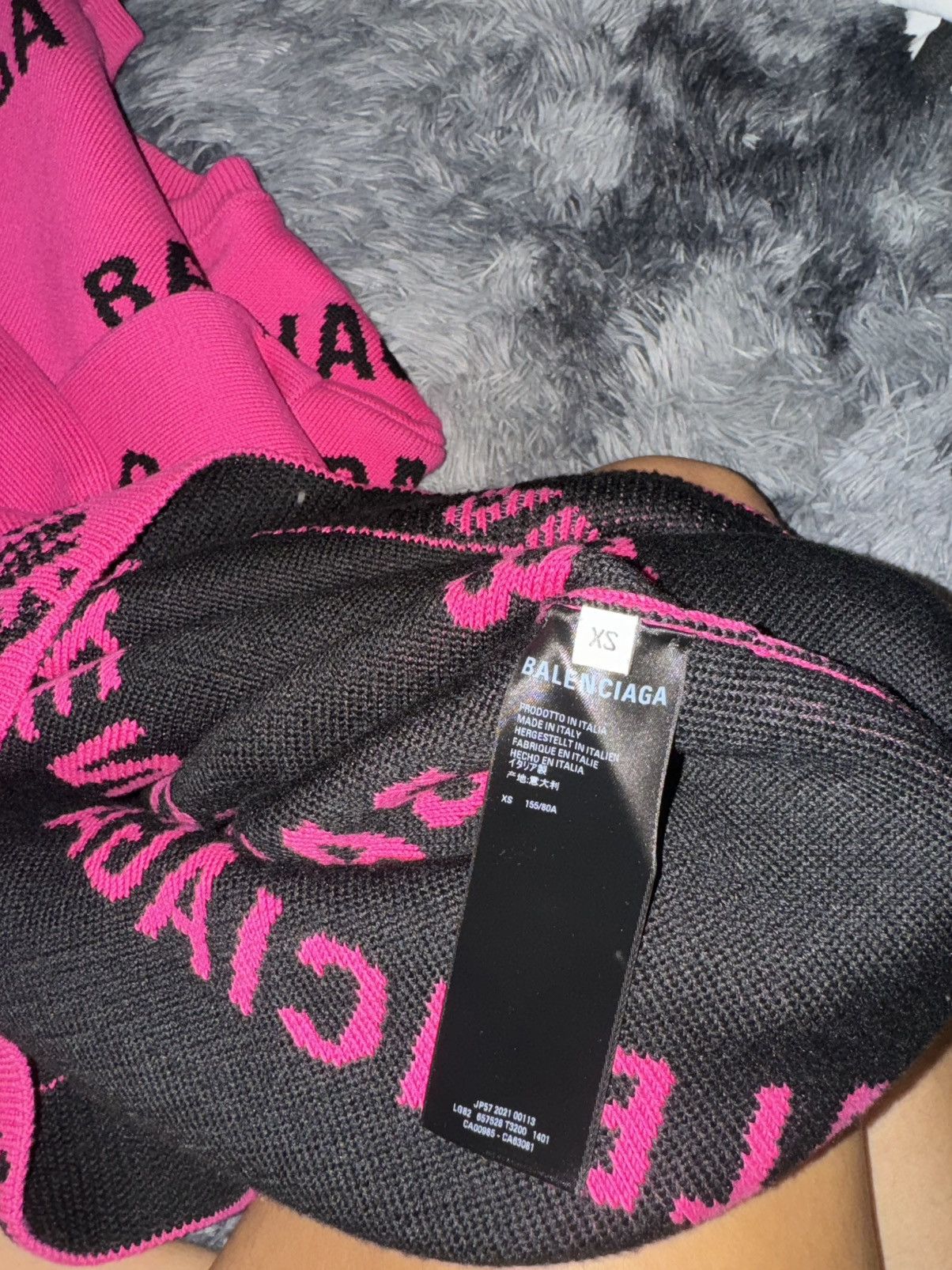 Balenciaga Pink balenciaga logo knit Size US XS / EU 42 / 0 - 6 Thumbnail