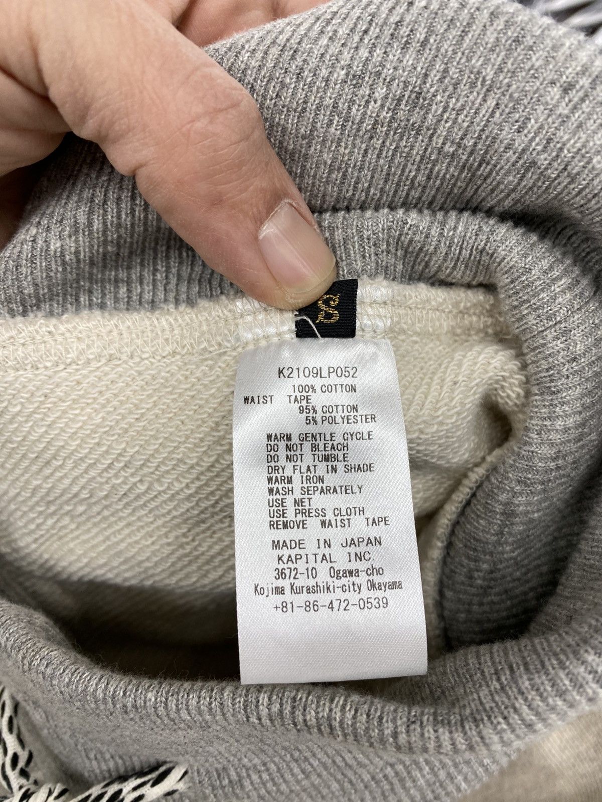 Kapital Kapital fleece patchwork sweatpants grey small authentic Size US 32 / EU 48 - 11 Thumbnail