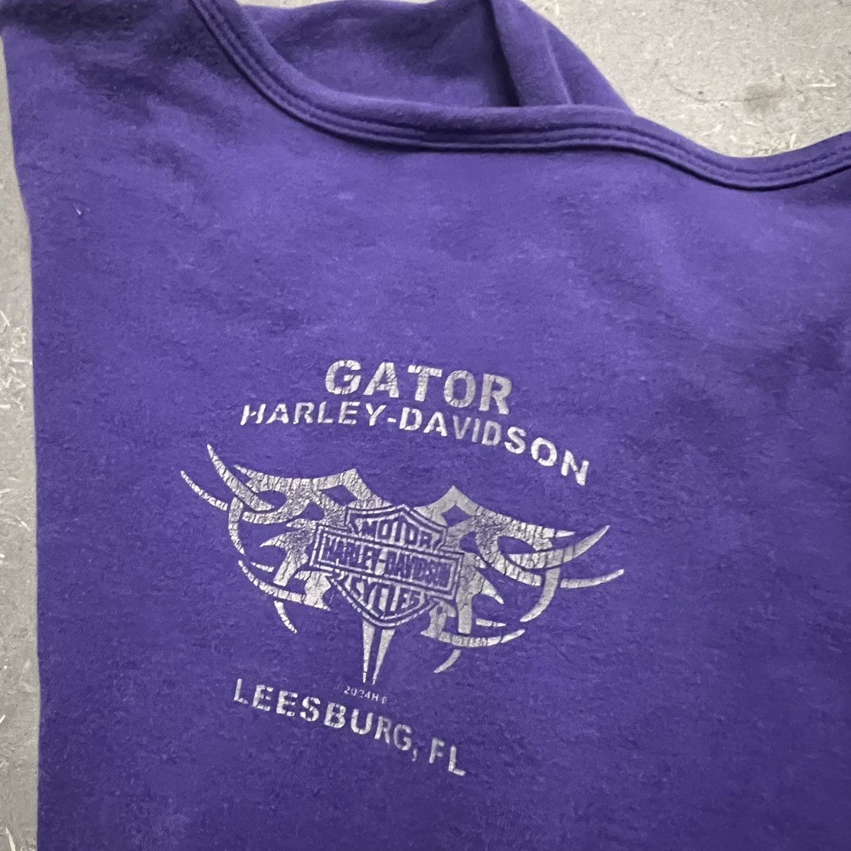 Harley Davidson × Vintage 2004 Vintage wmns Harley Davidson Eagle Longsleeve Size L / US 10 / IT 46 - 2 Thumbnail