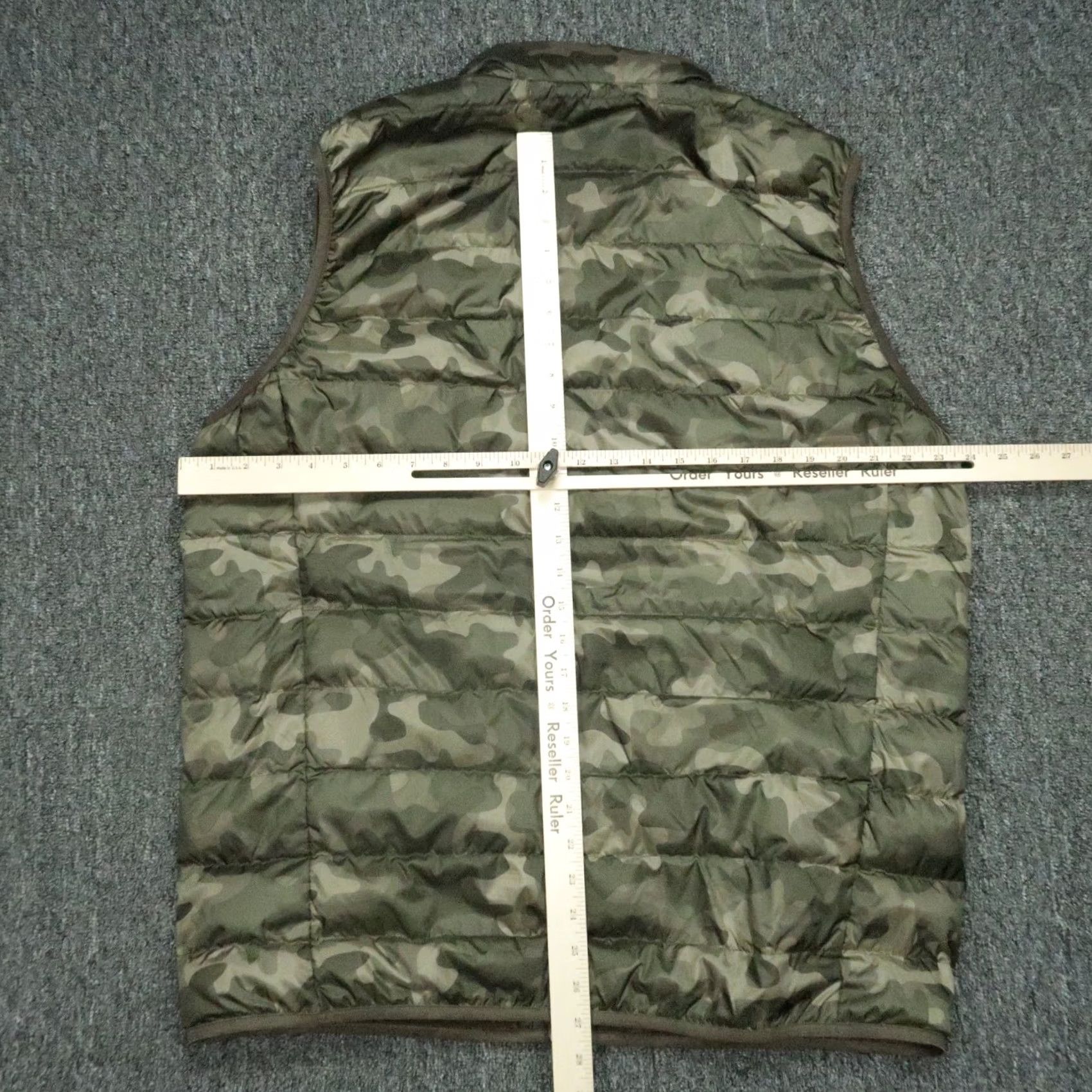 Eddie Bauer Eddie Bauer Vest Mens Large Tall Green Camo Down Insulated Full Zip Pockets Size US L / EU 52-54 / 3 - 6 Thumbnail