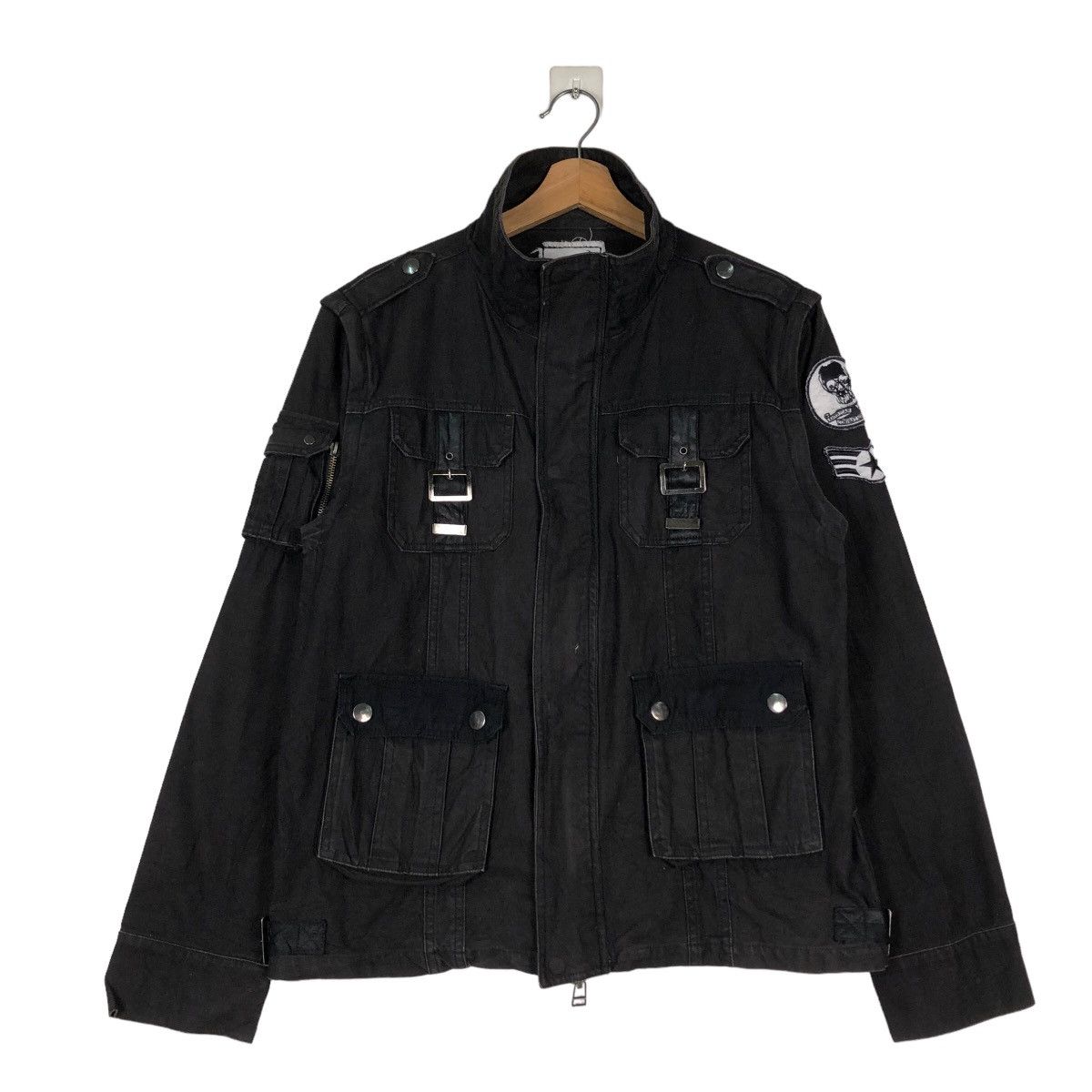 Hysteric Glamour 🔥Vintage Biker Jacket Punk Design Cargo Clone Devgru Japan Size US XL / EU 56 / 4 - 1 Thumbnail