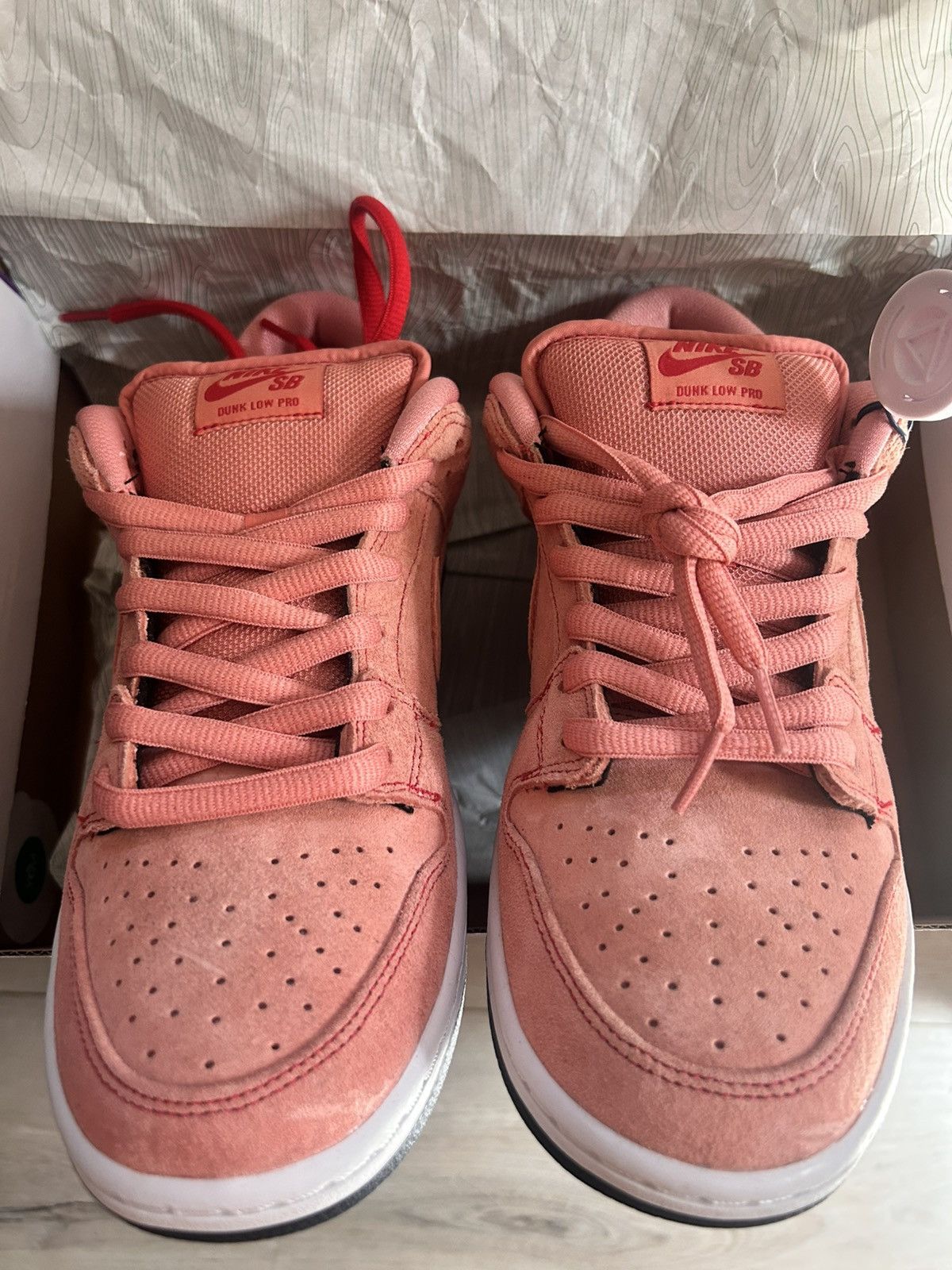 Nike Nike Dunk Low SB ‘Pink Pig’ size 9.5 Size US 9.5 / EU 42-43 - 3 Thumbnail
