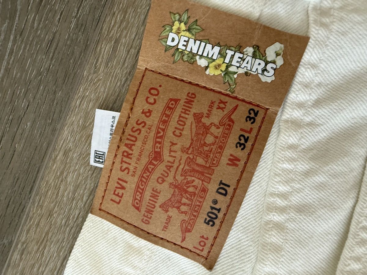 DENIM TEARS RARE DENIM TEARS WHITE DENIM JEANS Size US 32 / EU 48 - 3 Thumbnail