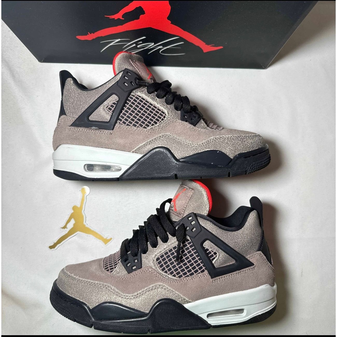 Jordan Brand × Nike Size 6 - Nike Air Jordan 4 Retro GS Taupe Haze Men's Shoes Size US 6 / EU 39 - 2 Thumbnail