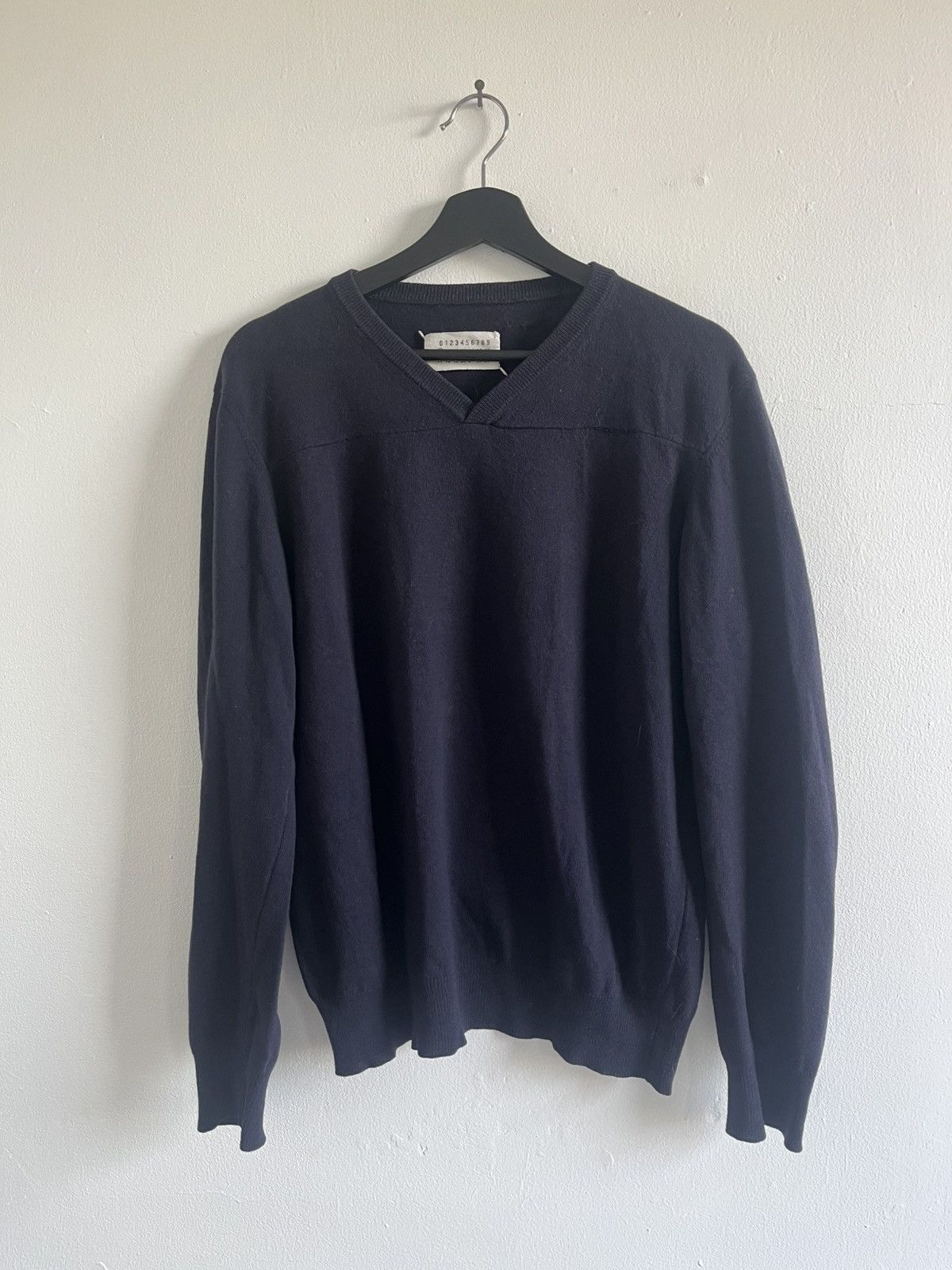 90s margiela Ｖネックカットソー Miss Deanna Maison Margiela Late 90's Miss Deanna v-neck knit sweater | Grailed