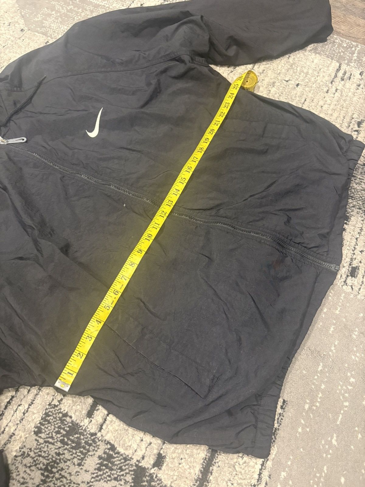 Nike Vintage 90s Nike "Big Swoosh" Hooded Windbreaker Jacket Size US XL / EU 56 / 4 - 7 Thumbnail