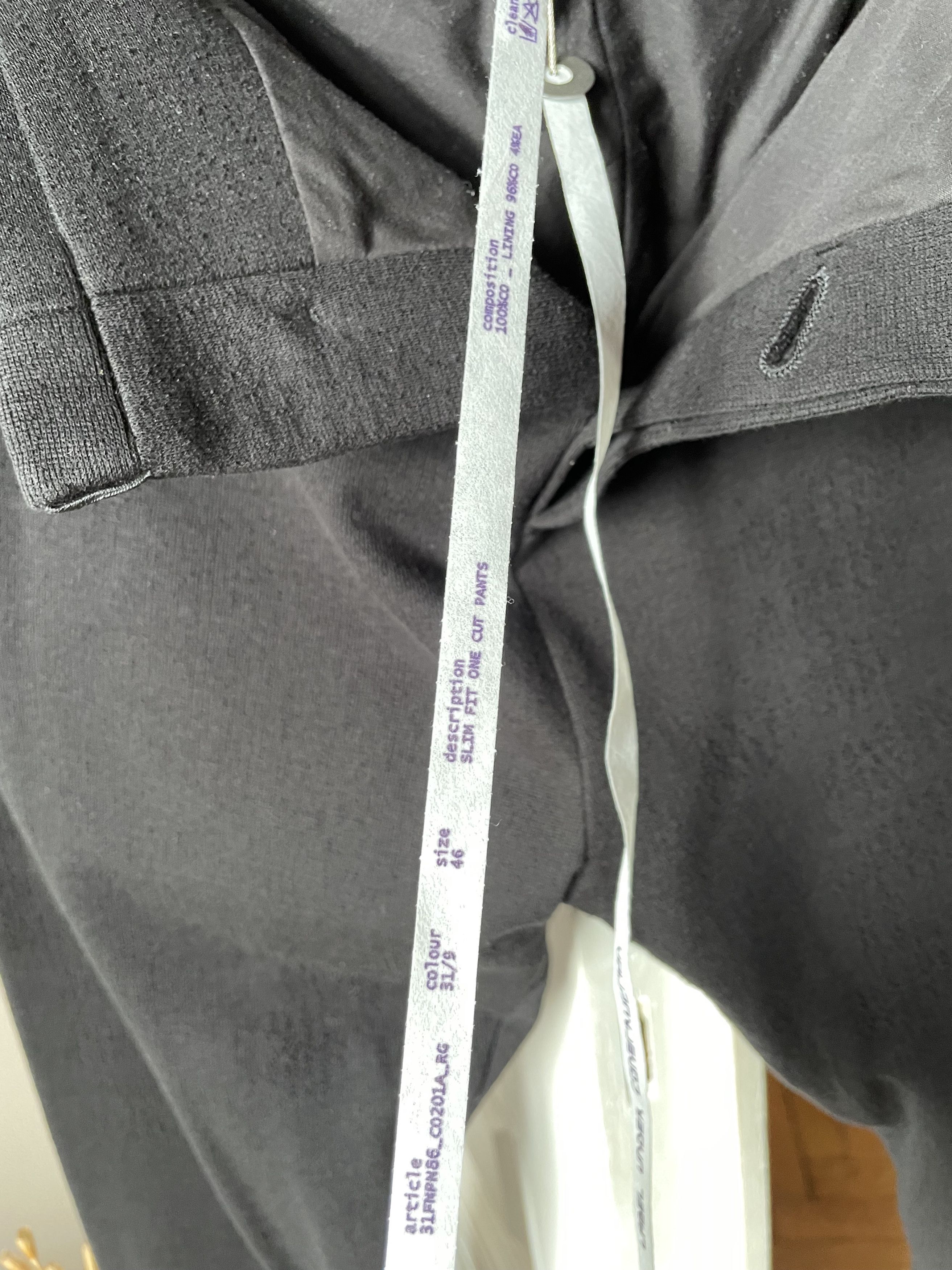 Label Under Construction LABEL UNDER CONSTRUCTION Slim Fit One Cut Pants SIZE 46 Size US 30 / EU 46 - 13 Thumbnail