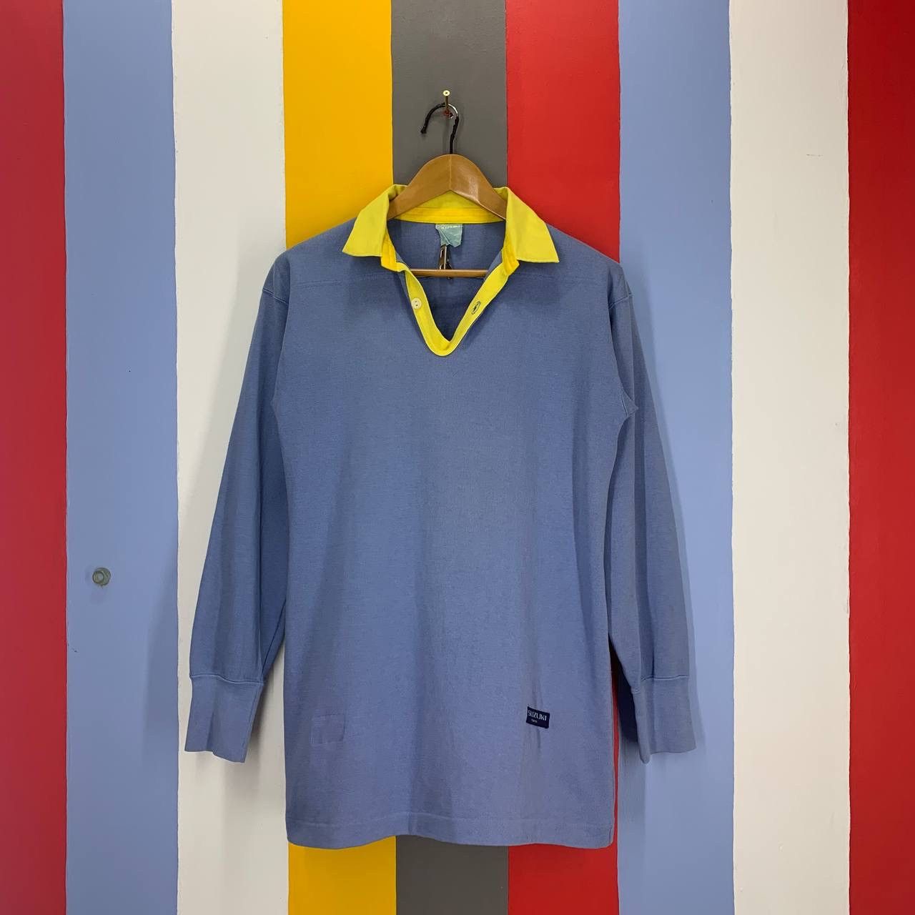 Japanese Brand 90s Vintage SUZUKI 50/50 Rugby Wear / Polo Rugby #2360/25 Size US M / EU 48-50 / 2 - 1 Thumbnail