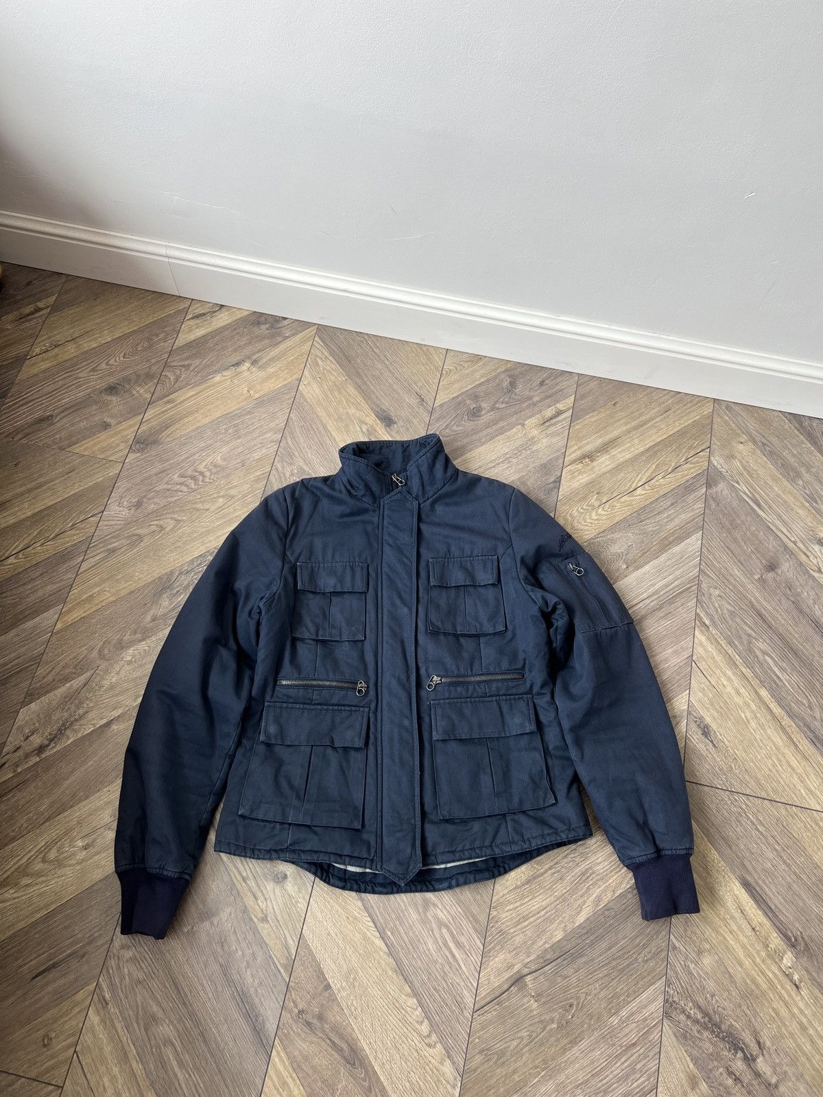 JET SET Vintage Jet Set women’s Navy Multi pocket Field Jacket Size XS / US 0-2 / IT 36-38 - 2 Thumbnail